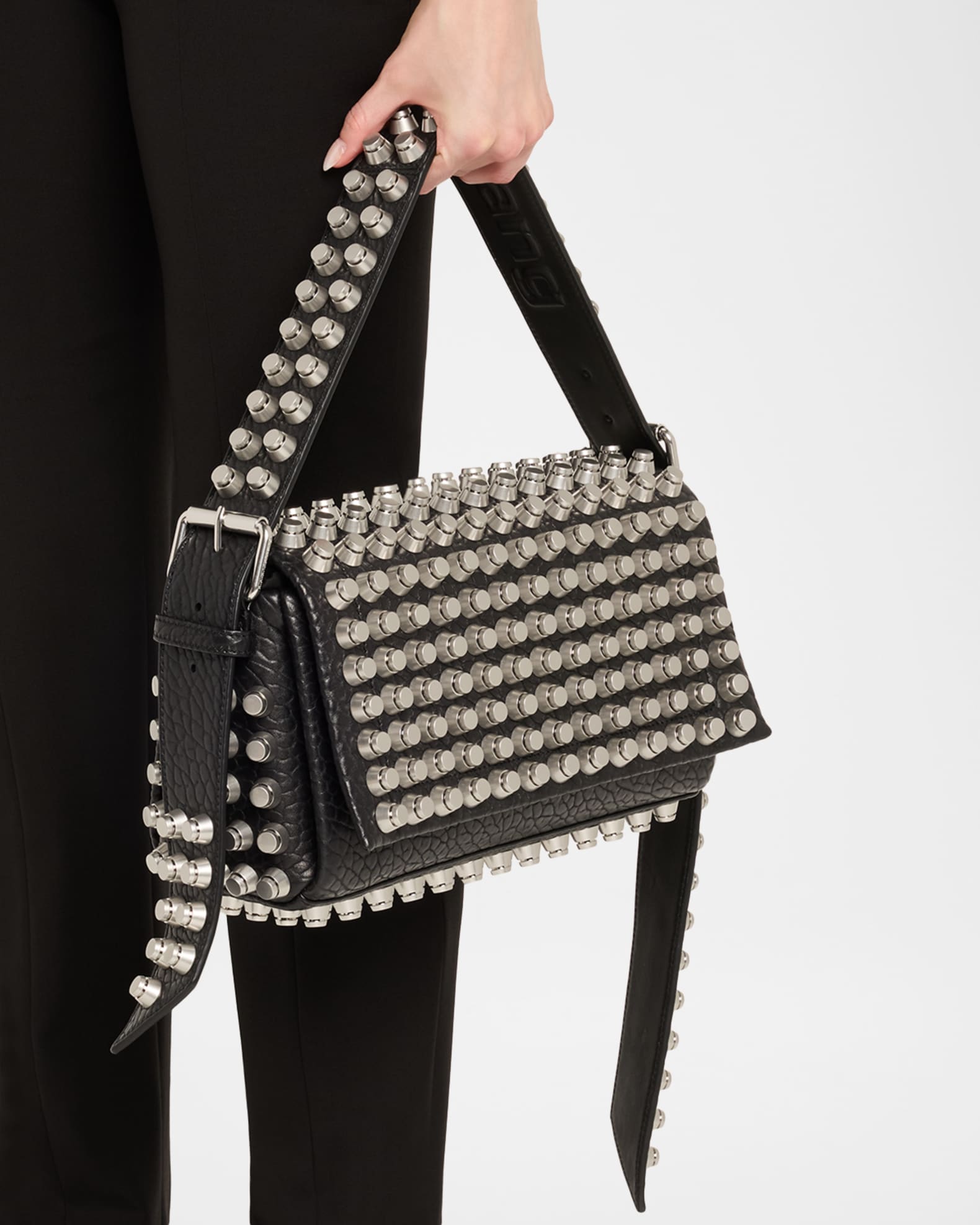 Alexander Wang Ricco Medium Stud Leather Shoulder Bag
