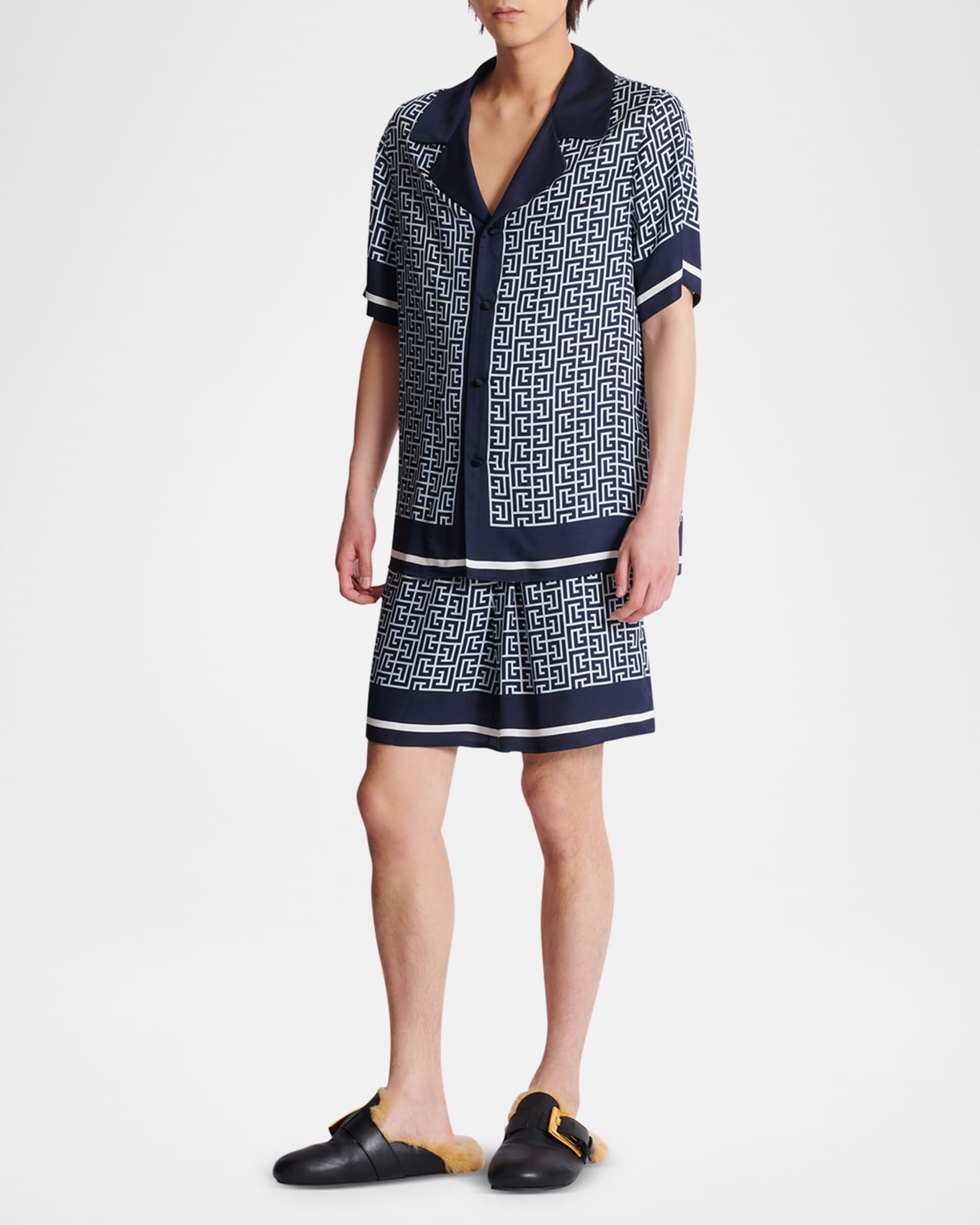 Men's Monogram Pull-On Shorts 1