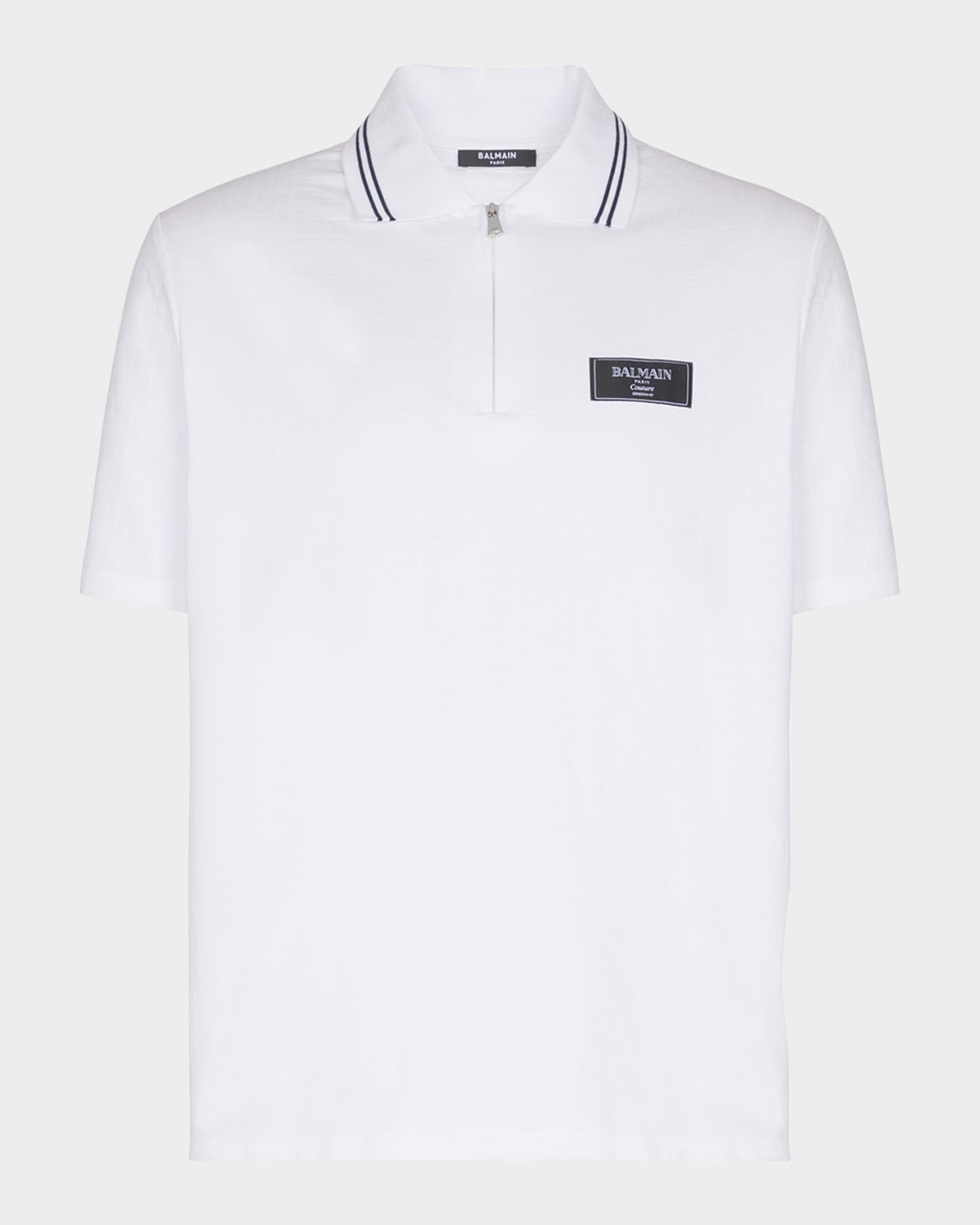 Men's Monogram Zip Polo Shirt 0