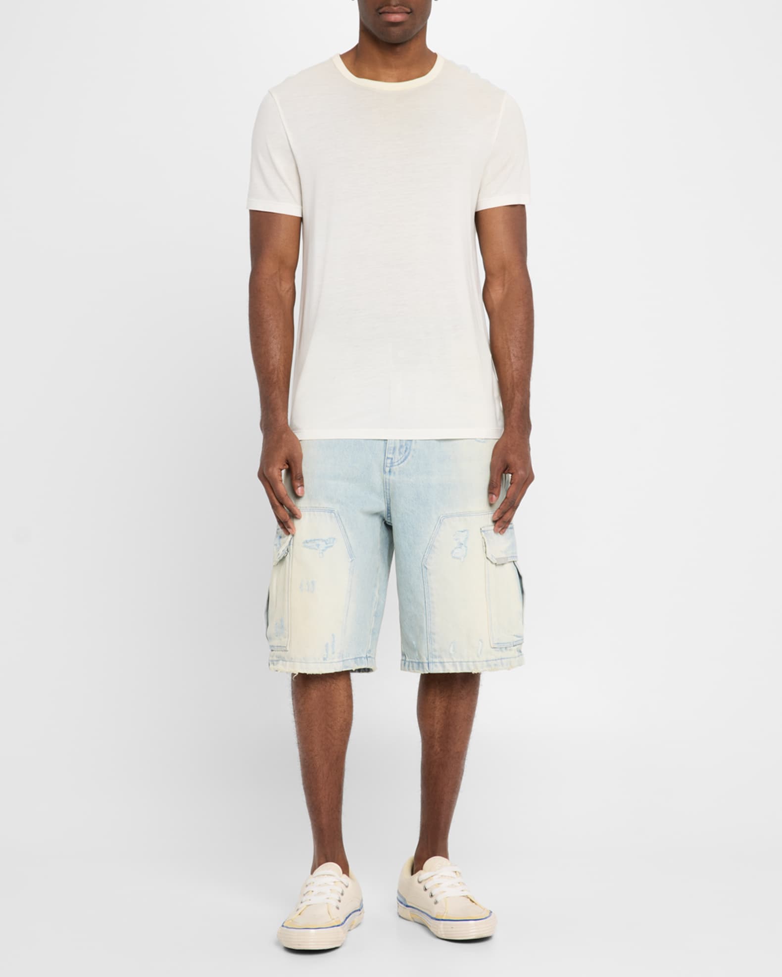 Men's Joseph Cloud Denim Cargo Shorts 1