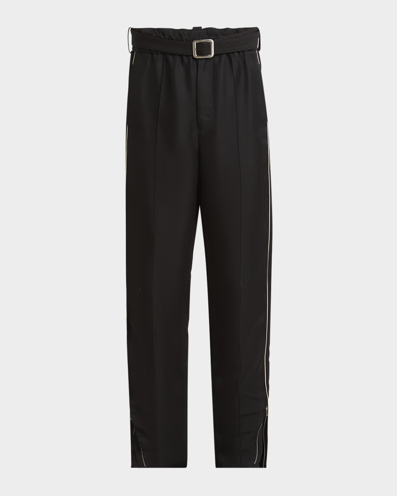 Men's Relaxed-Fit Trousers with Piping 0