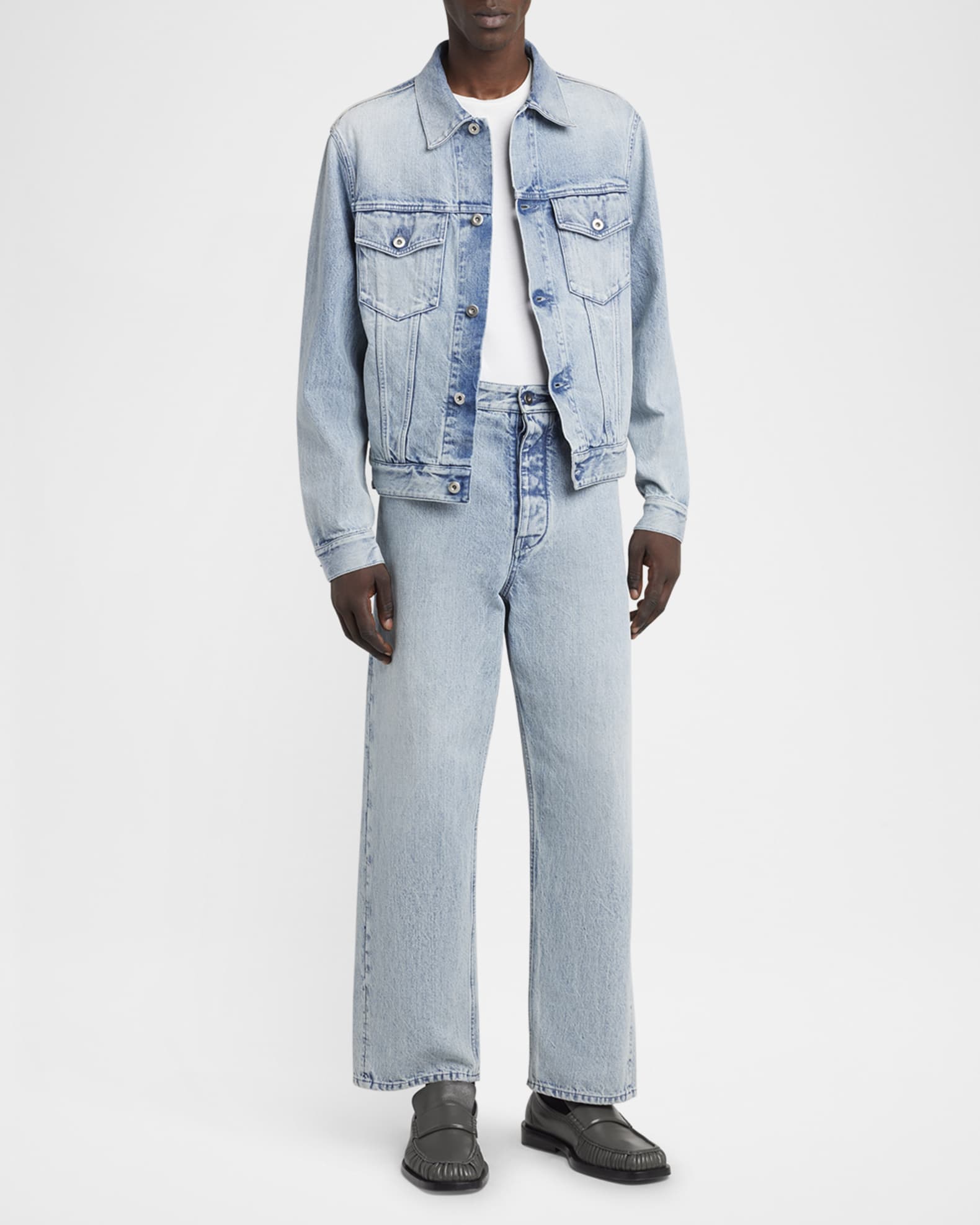 Men's Acid-Wash Denim Jacket 1
