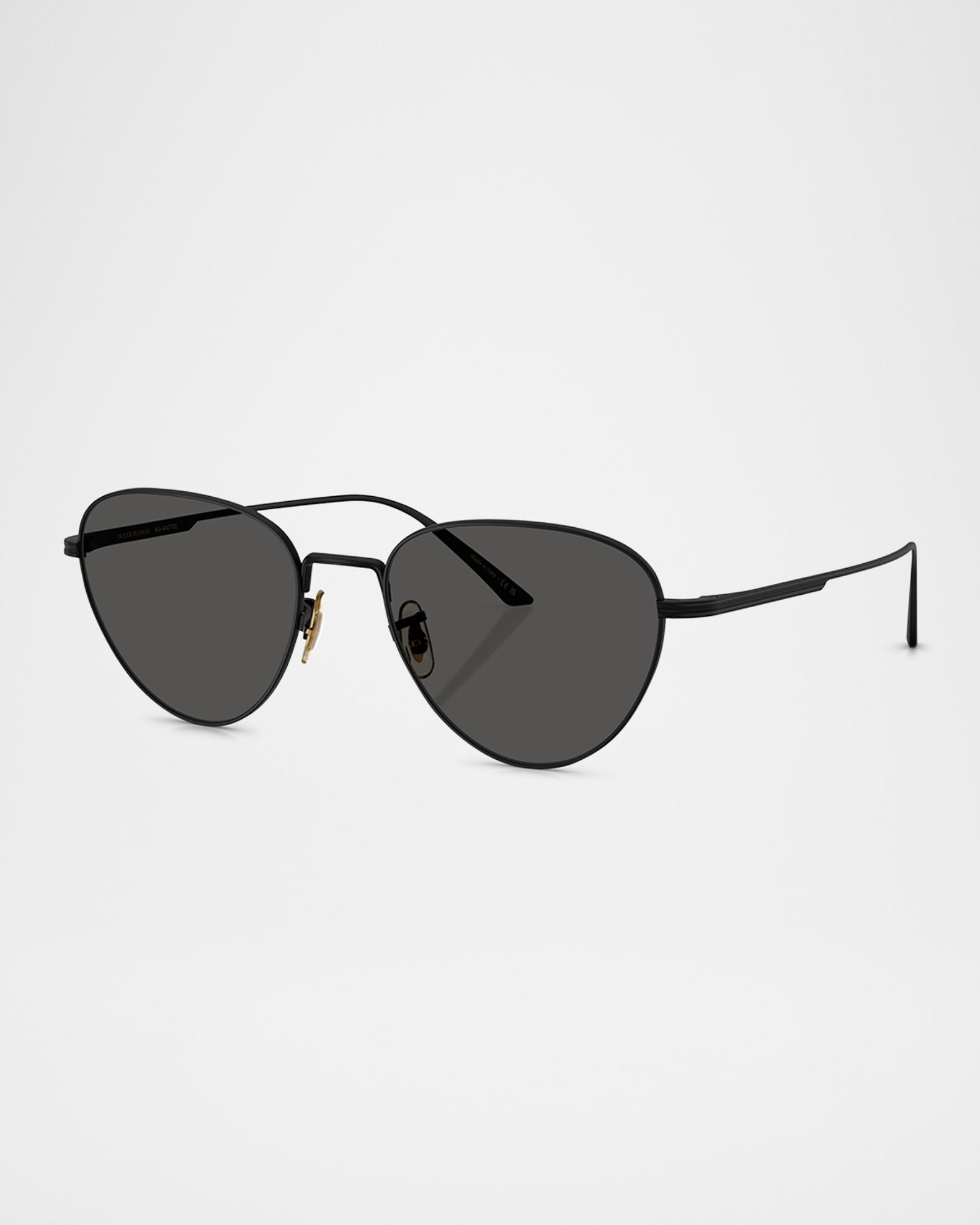 KHAITE x Oliver Peoples 1991C Steel Aviator Sunglasses  display picture 1