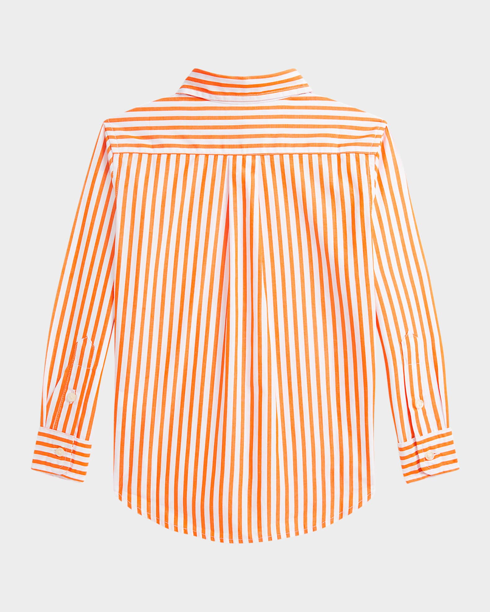 Boy's Striped Pony Embroidered Sport Shirt 1
