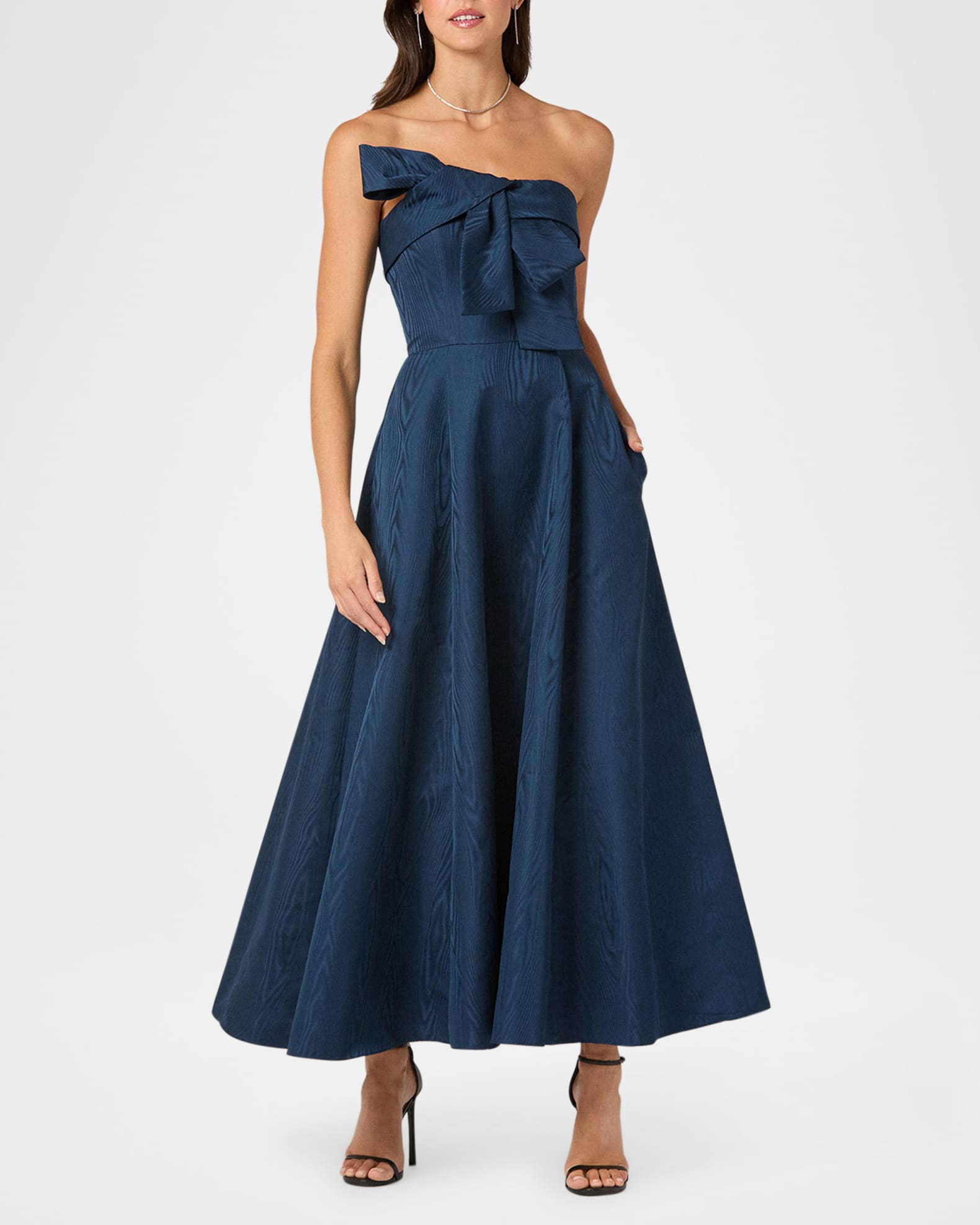 Shoshanna Odyssey Strapless Twist-Front Gown | Neiman Marcus