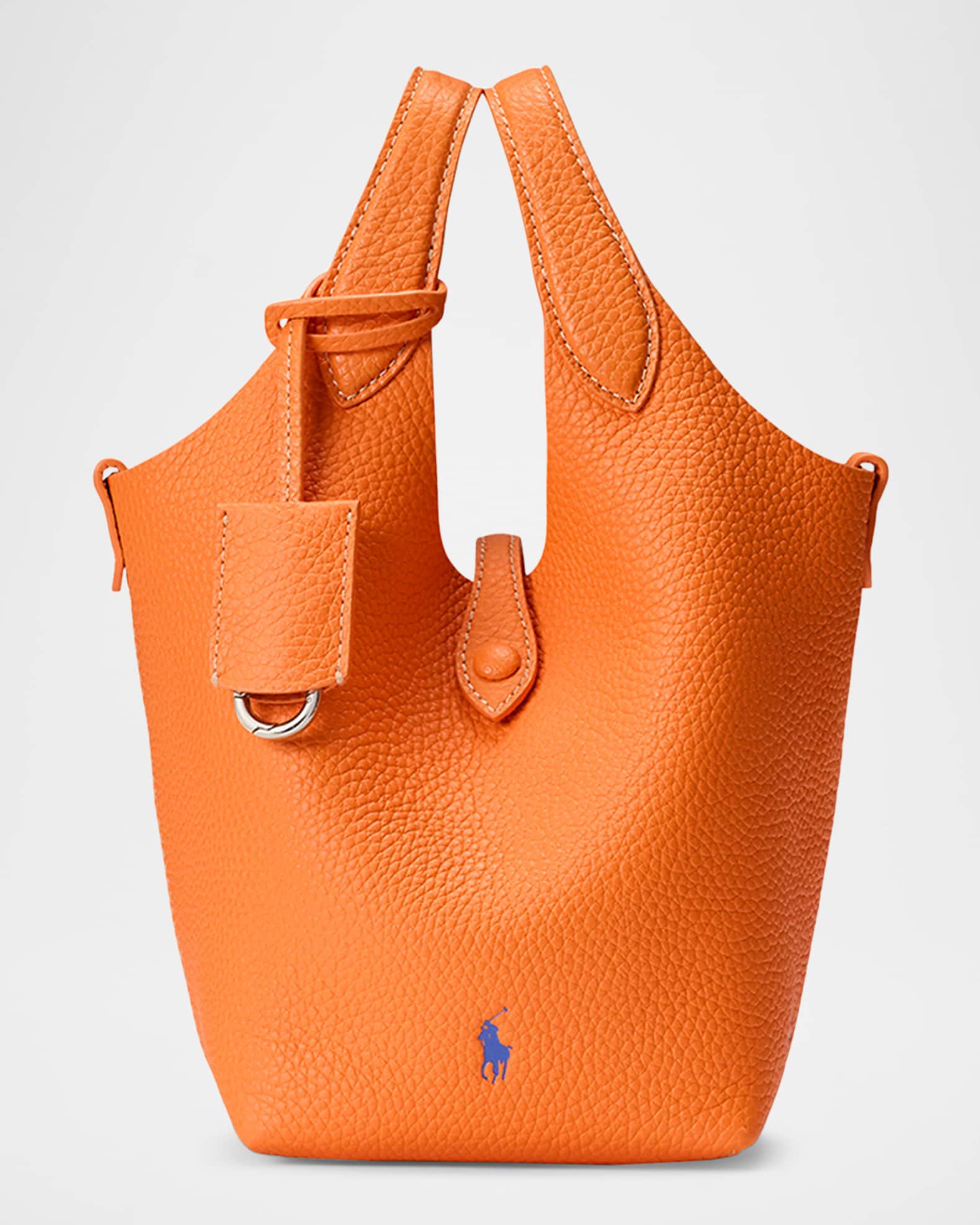 Polo Ralph Lauren The Polo Play Pebbled Leather Crossbody