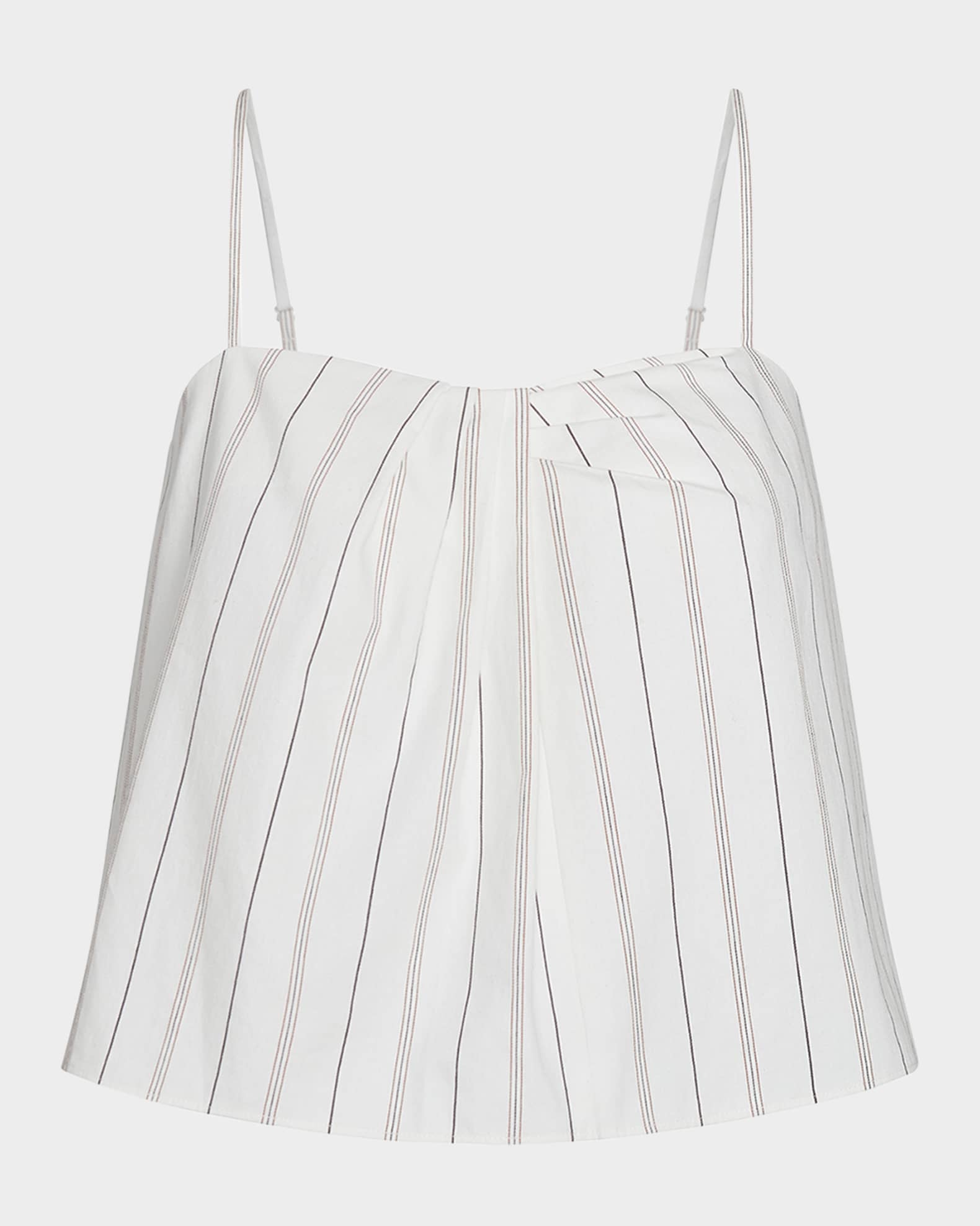 Stripe Draped Tank Top  0