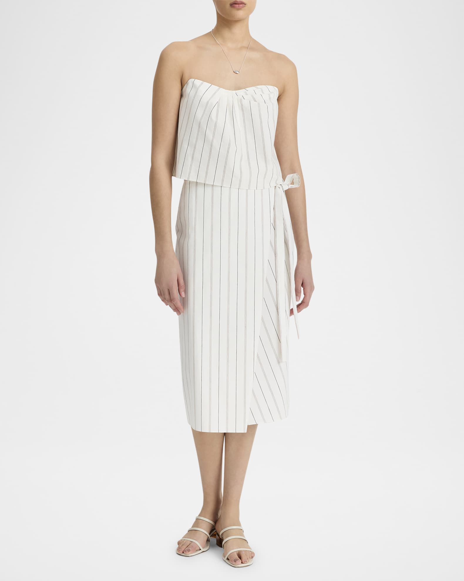 Stripe Wrap Skirt  1