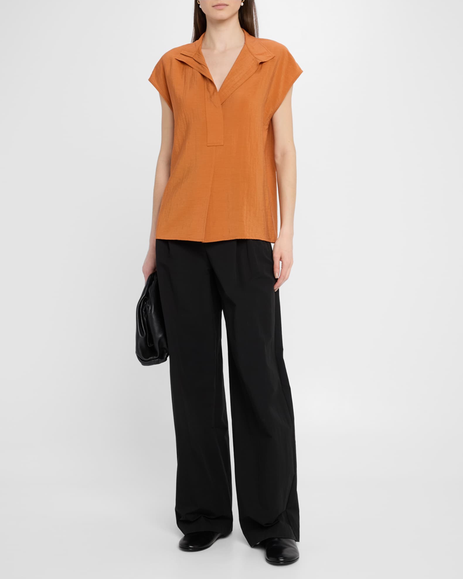 Cap-Sleeve Blouse 1