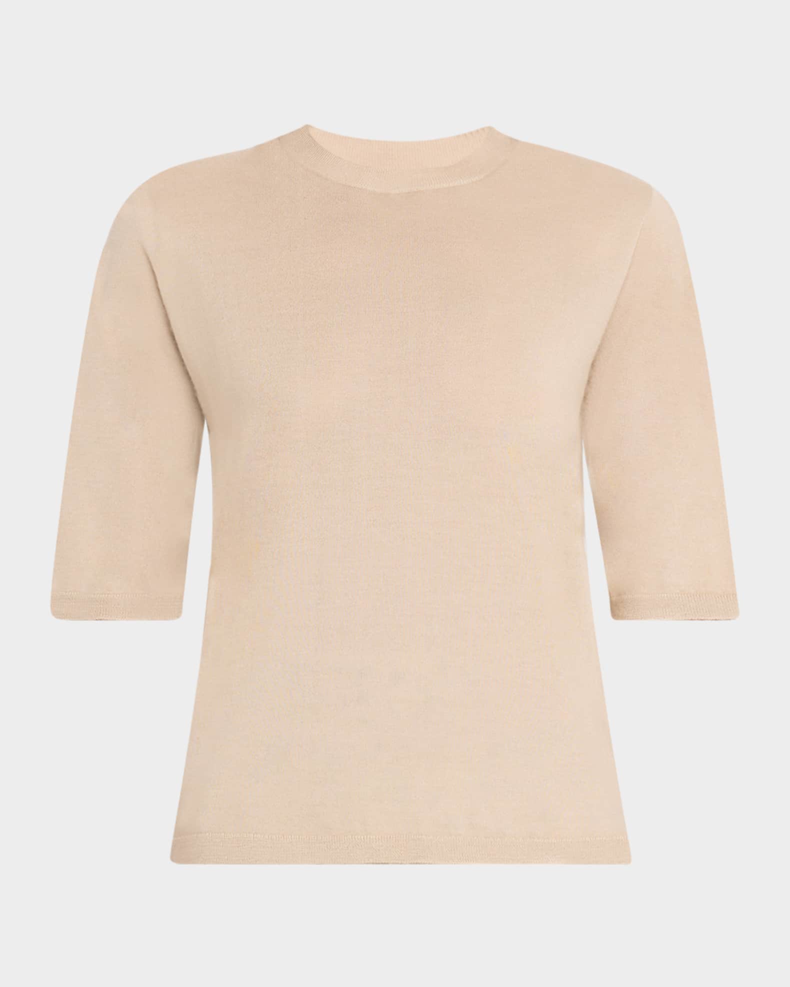 Crewneck Cashmere-Silk Sweater 0