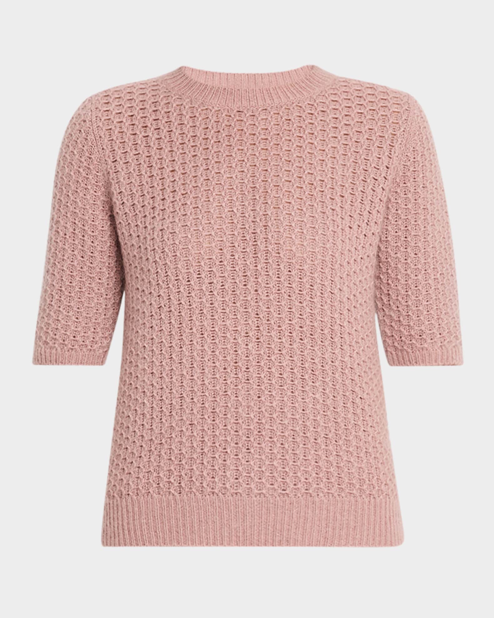 Crewneck Wool-Mohair Knit Sweater 0