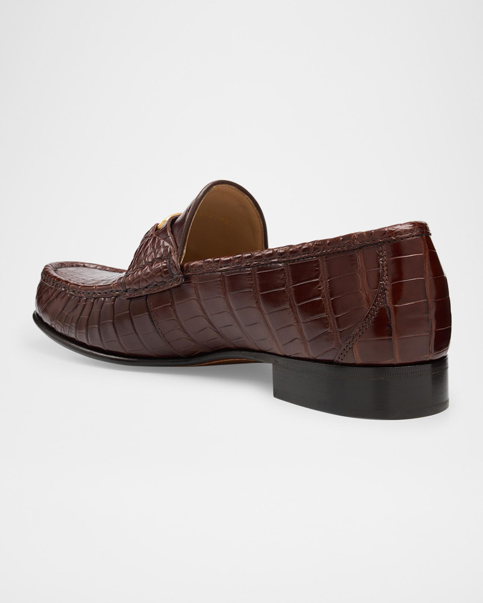 Valentino Garavani Brown Calfskin Slip-On Men\'s Loafers Valentino Garavani Men main image 2