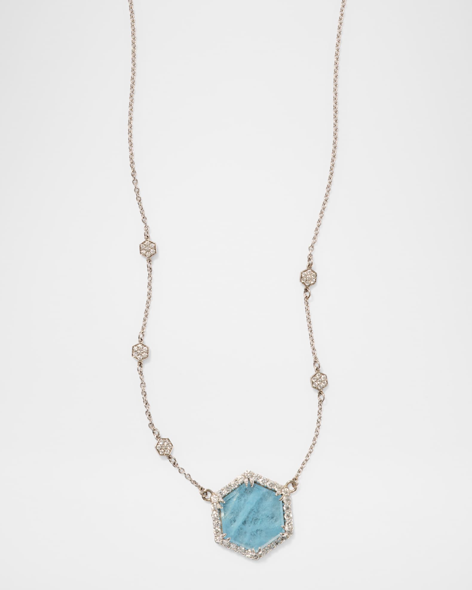Eclipse Aquamarine Pendant 0