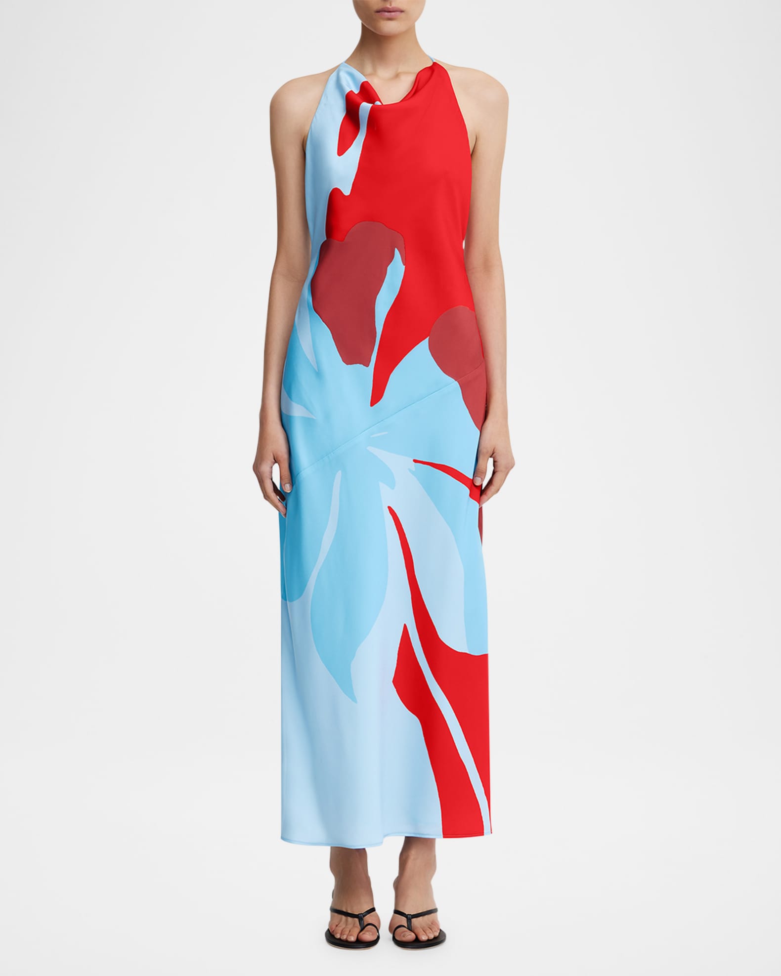 Katy Floral Cowl-Neck Maxi Dress 1