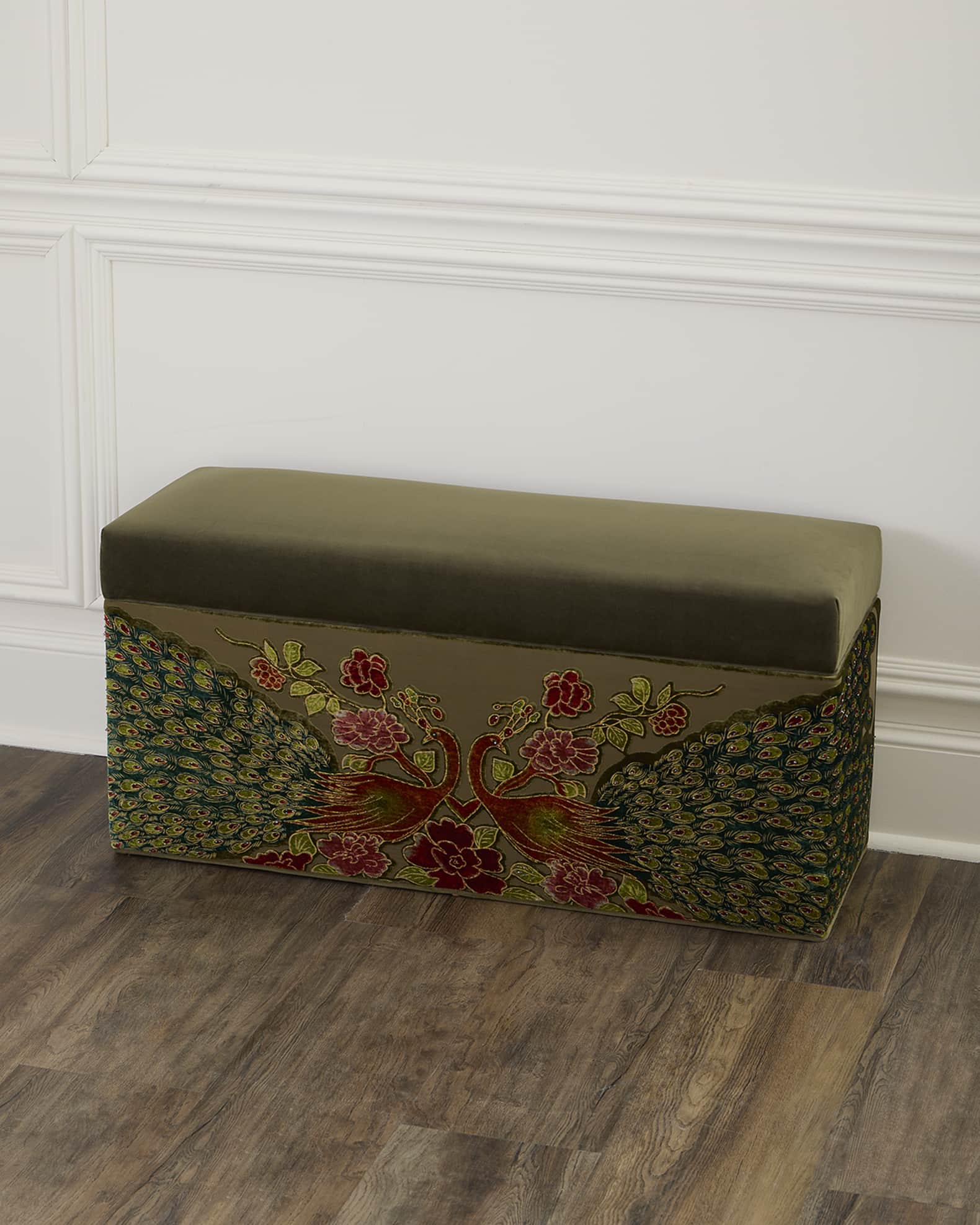 Peacock Refined Simplicity Storage Bench 0