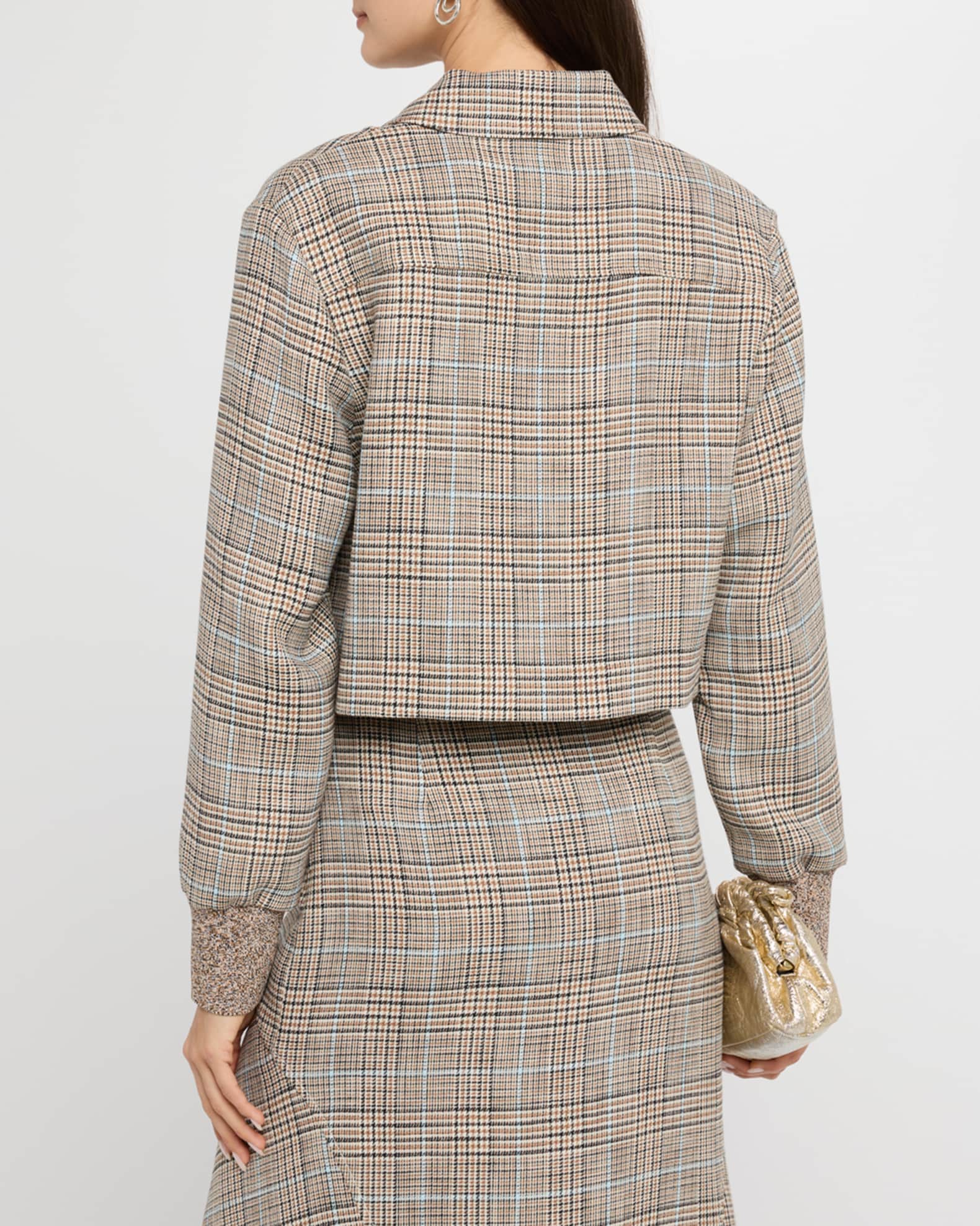 注目ショップ Plaid Wales of Prince Stretch John St. Jacket Marcus Neiman | ジャケット・アウター