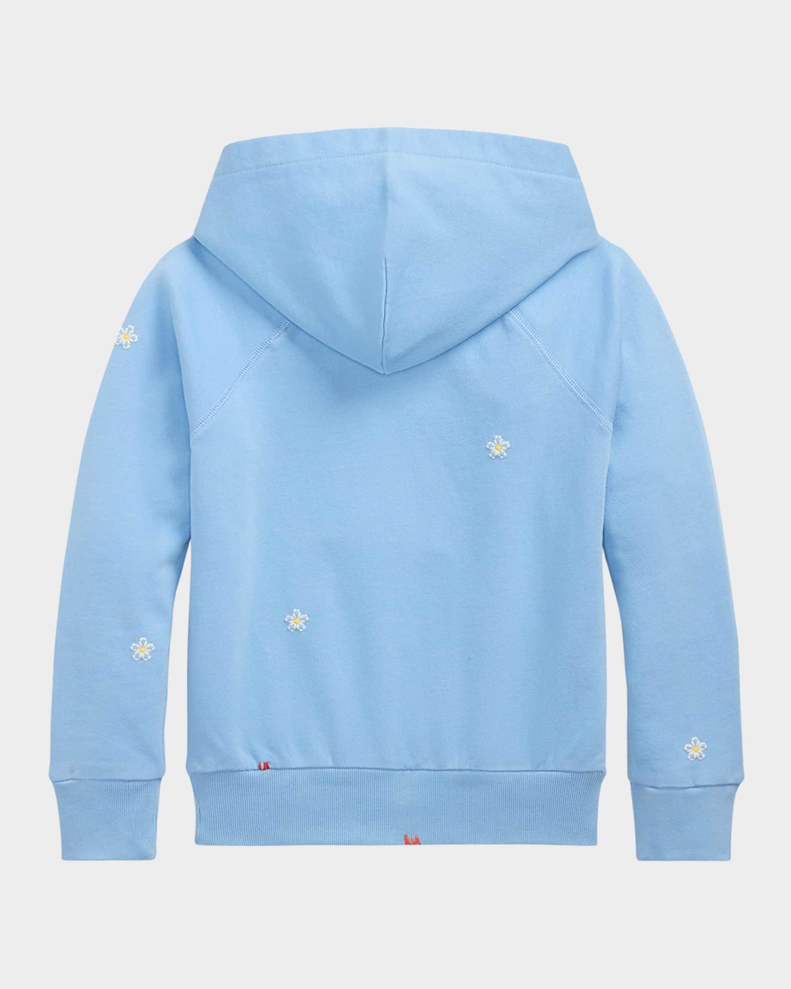 Girl's Floral Embroidered Hoodie 1
