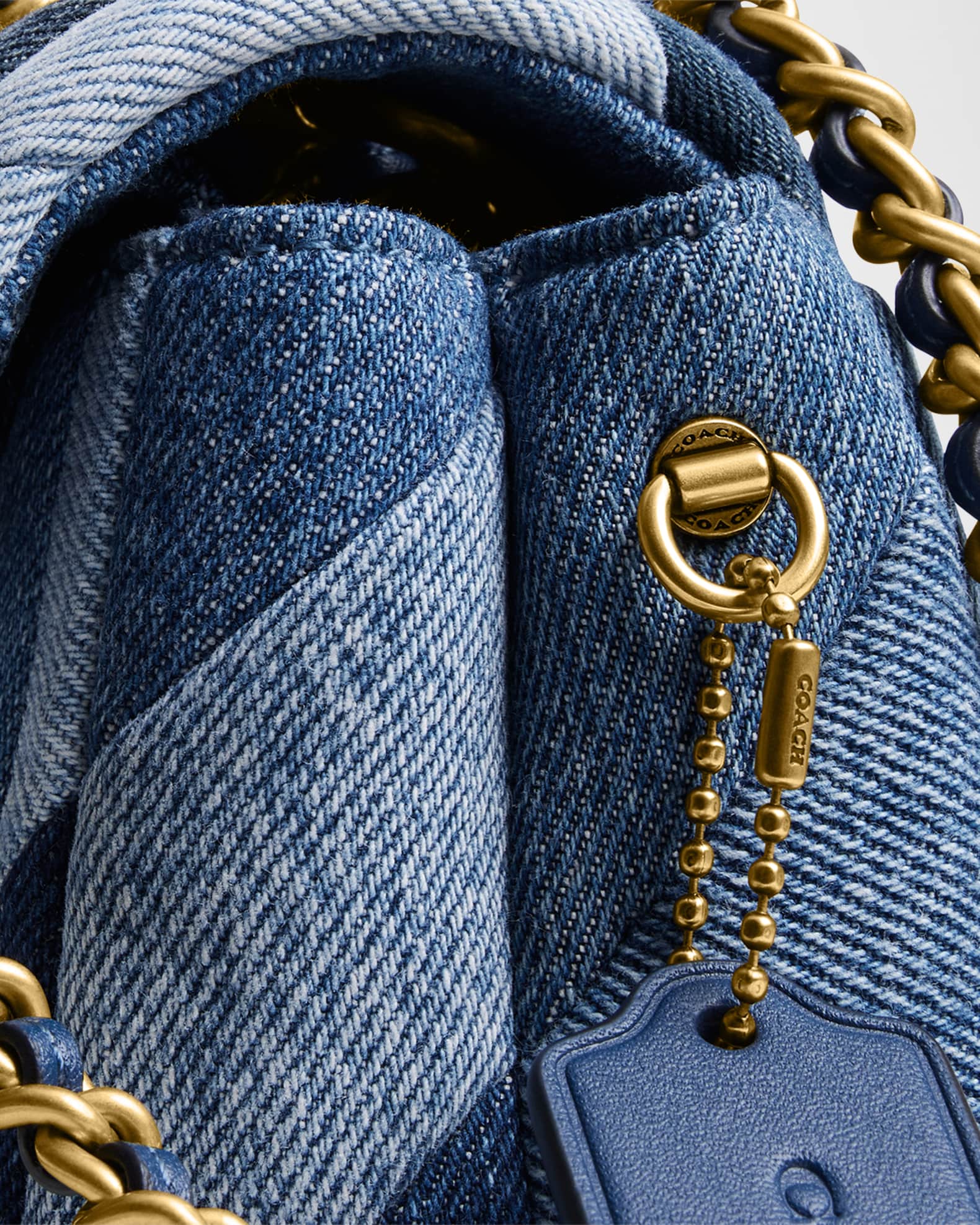 Coach Tabby 20 Quilted Patchwork Denim Shoulder Bag | Neiman