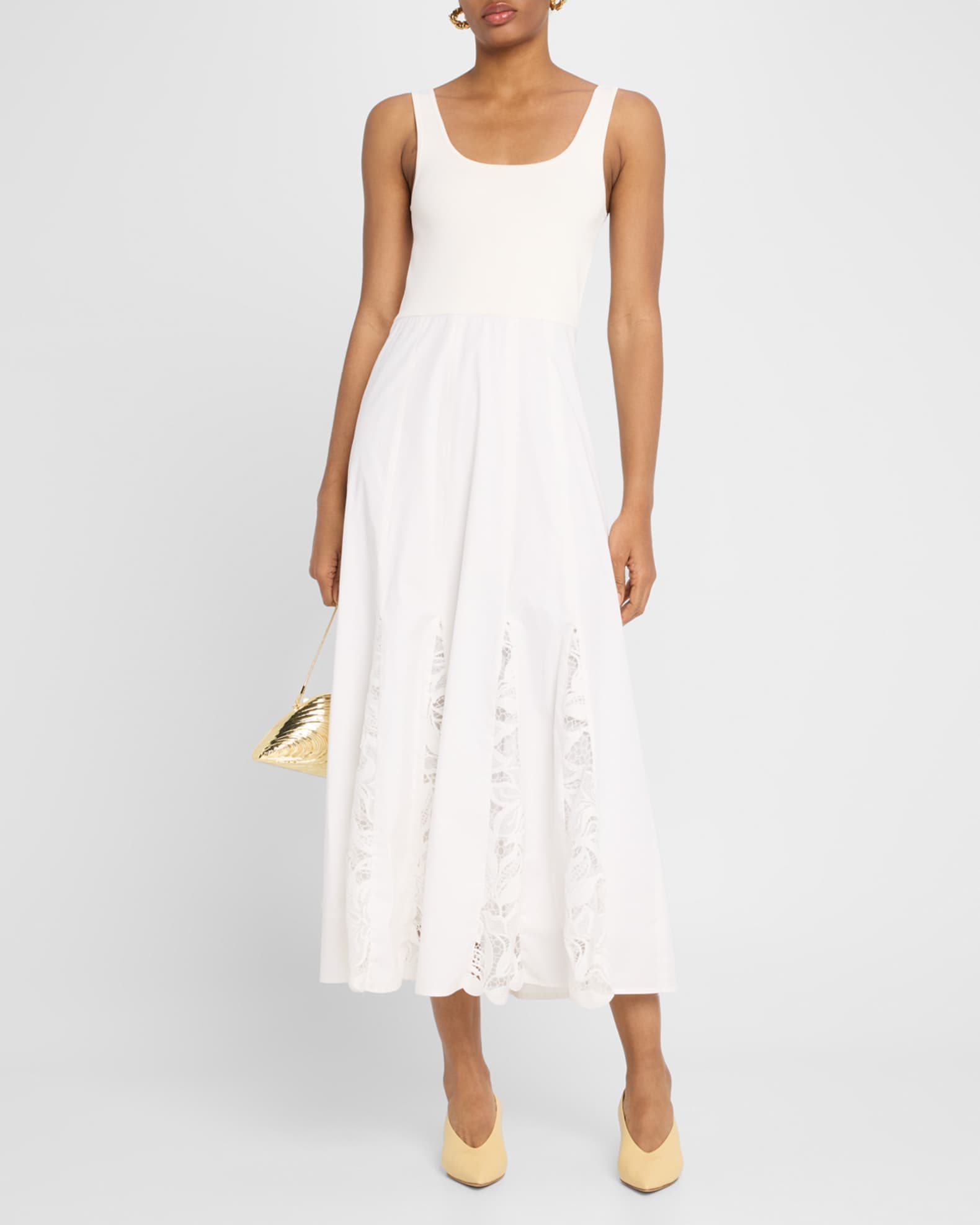 Maeleyse Mixed-Media Lace Dress 1