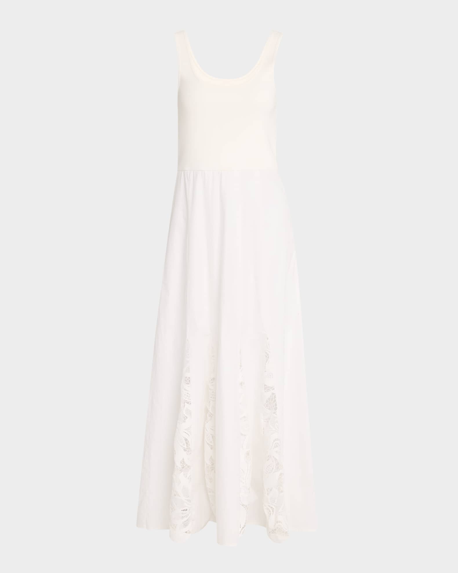 Maeleyse Mixed-Media Lace Dress 0