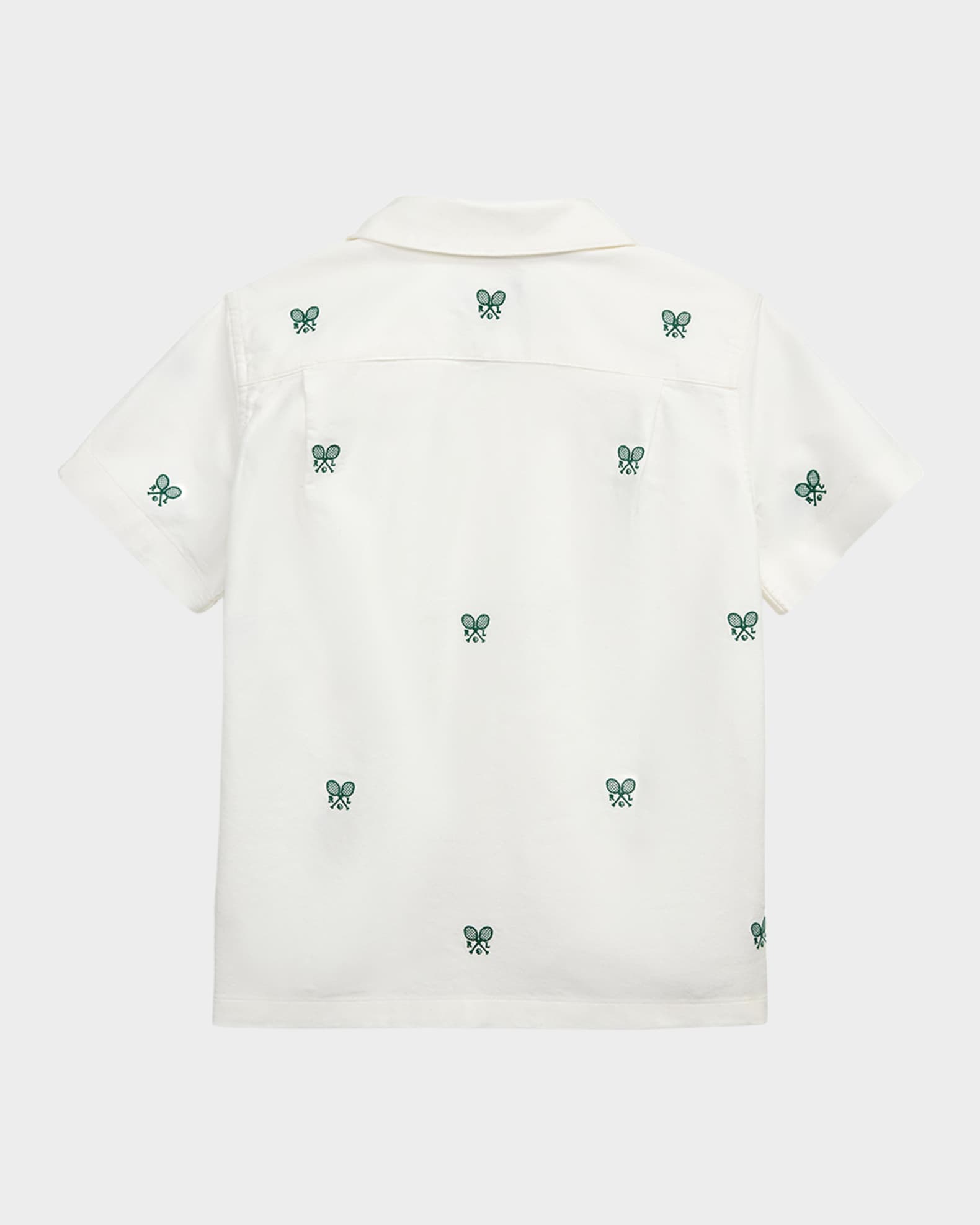 Boy's Tennis Embroidered Oxford Shirt 1