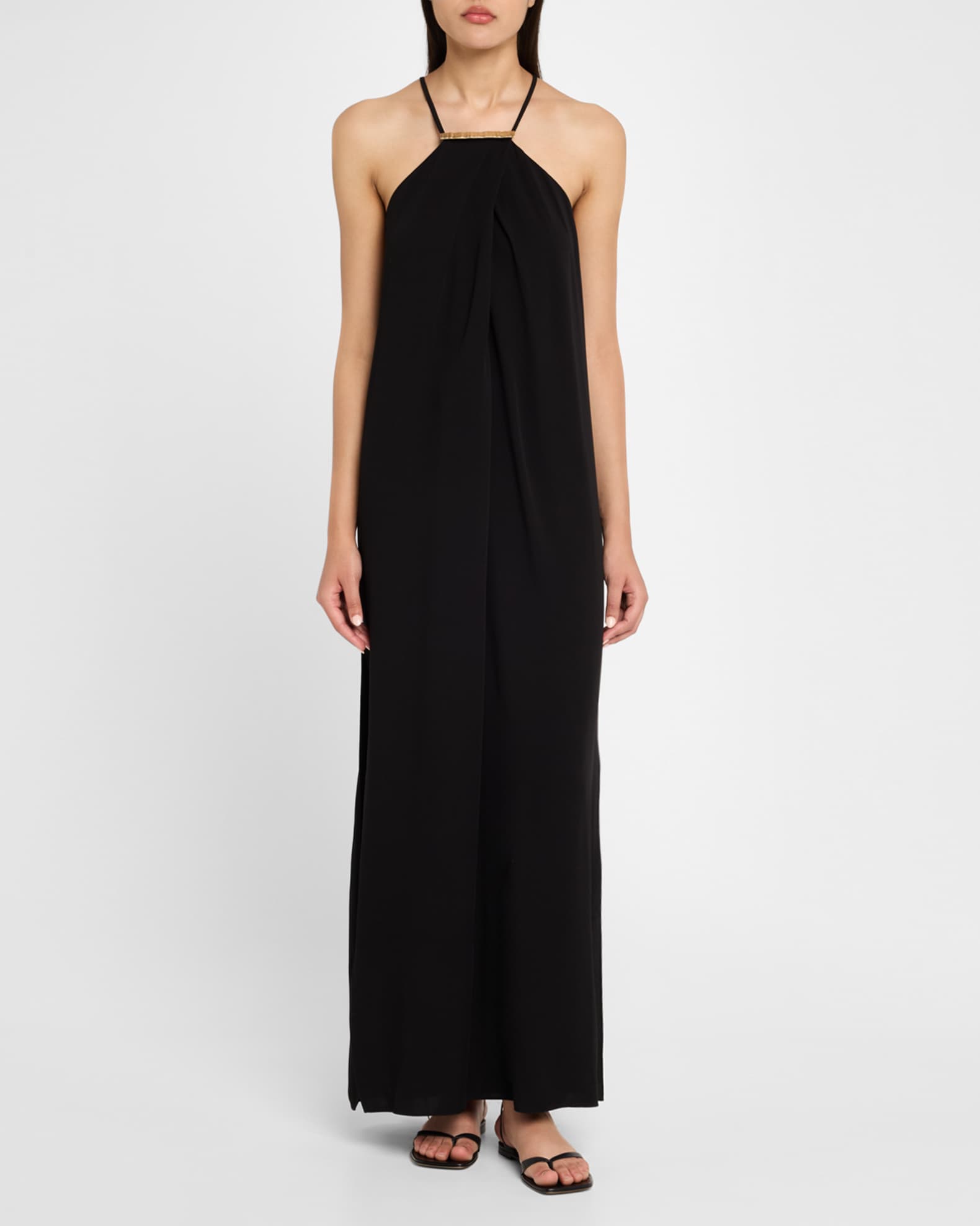 Halter Detailed Maxi Dress 1