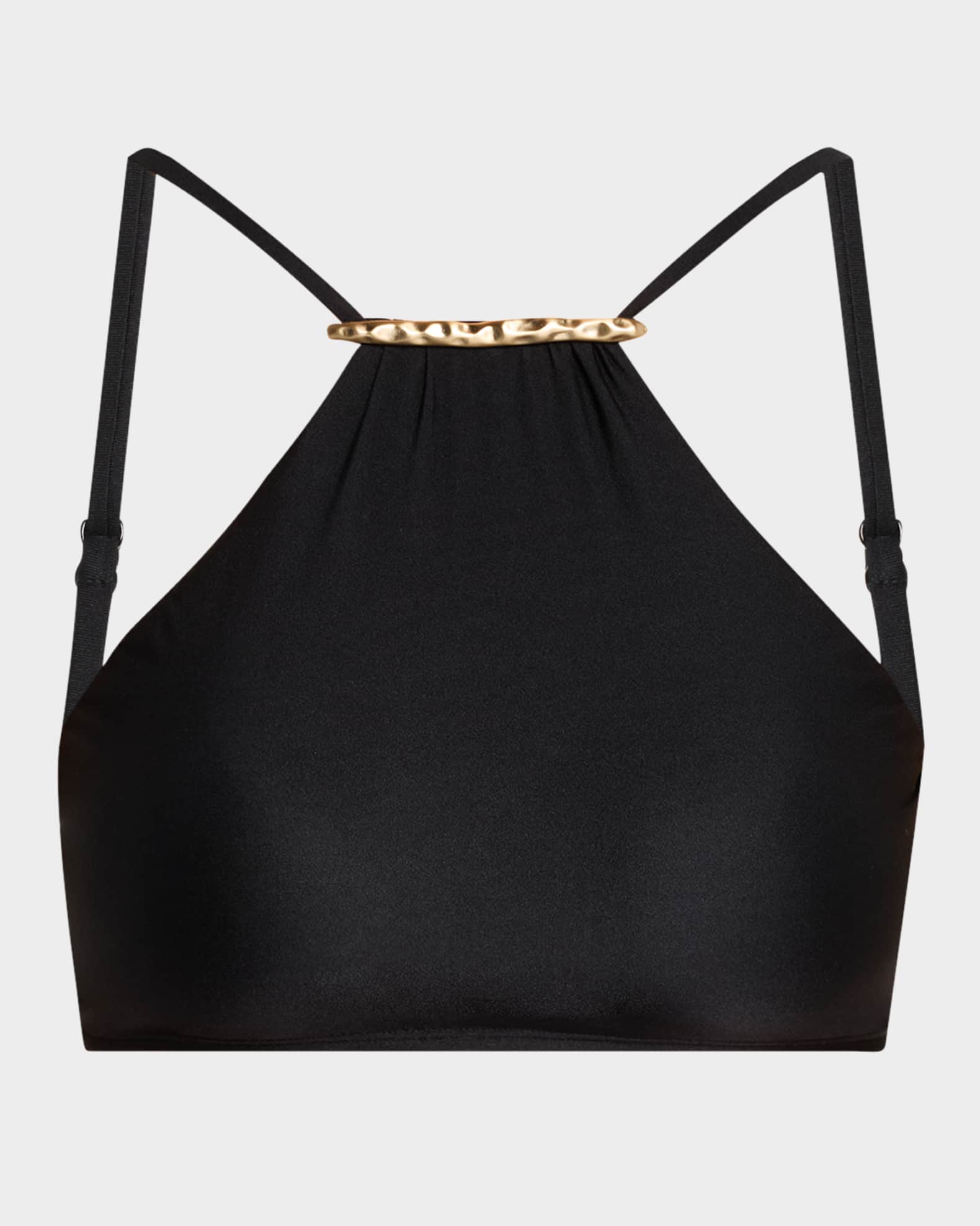 Ruched Halter Bikini Top 0