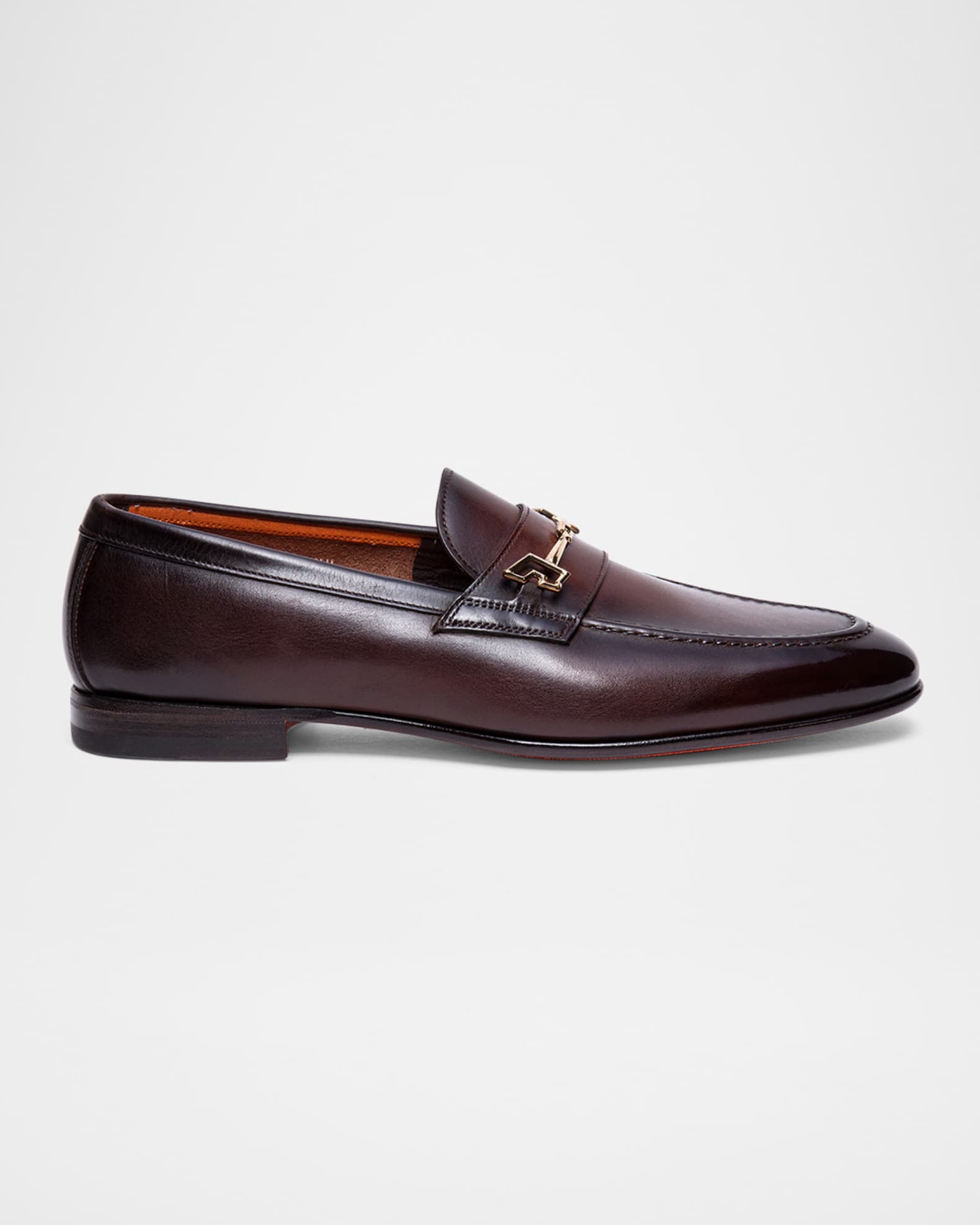 Men's Saddle Leather Bit Loafers 0