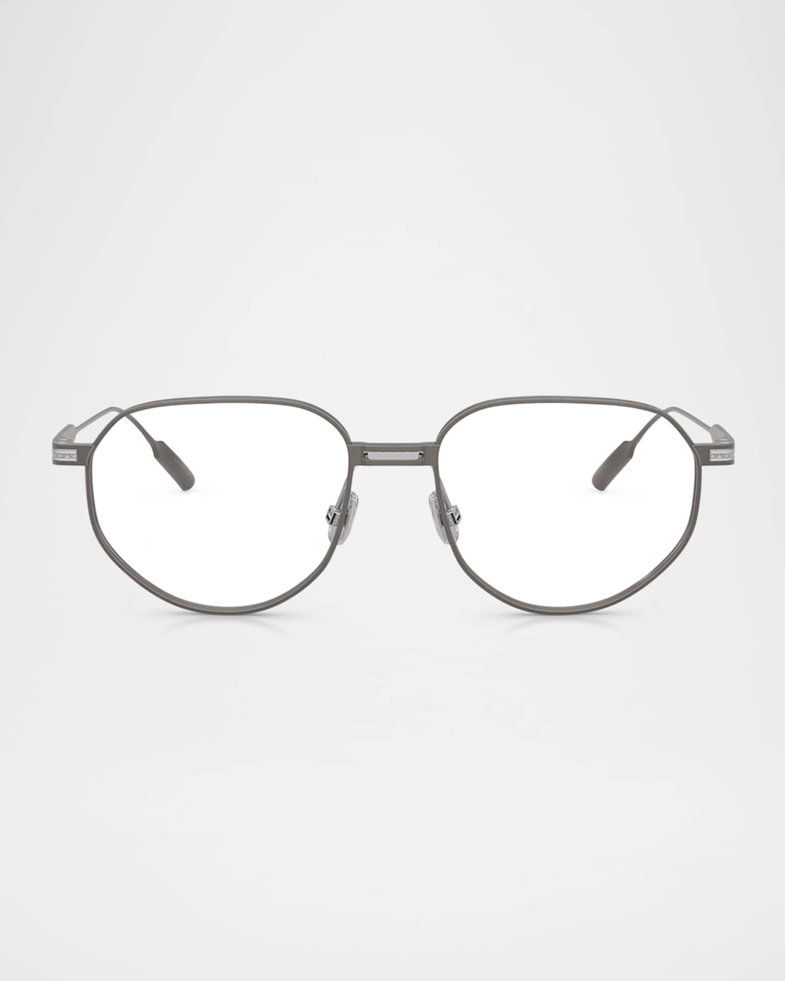 BC1008T Titanium Round Blue Light Glasses 0