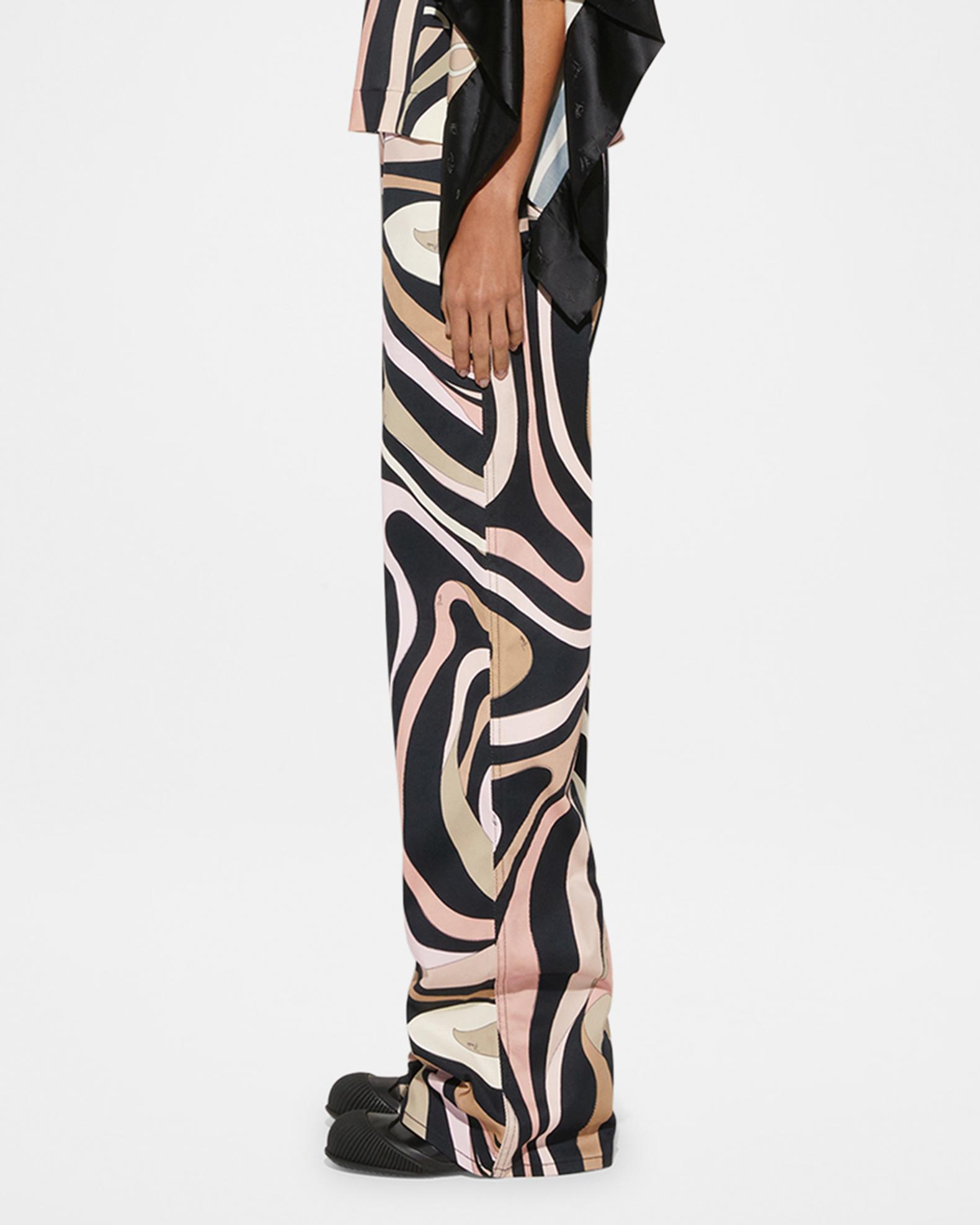 EMILIO PUCCI 総柄パンツ 44 イタリア製　レーヨン　アンクル丈 Pucci Marmo-Print Gabardine Stretch Wide-Leg Pants | Neiman Marcus