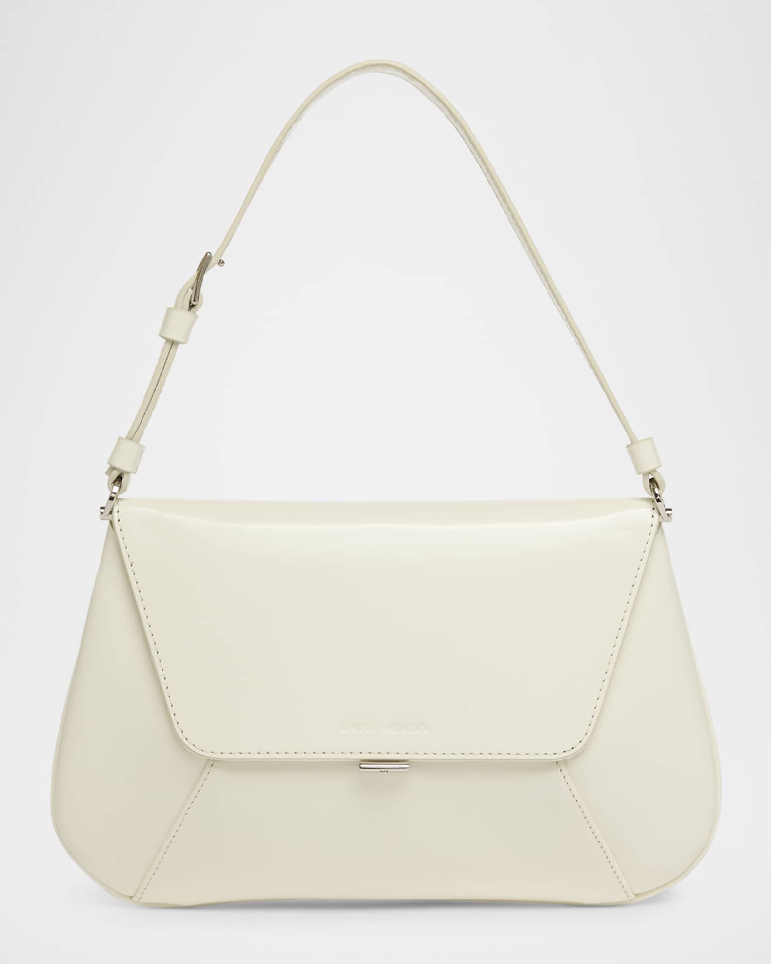 Ami Framed Leather Shoulder Bag 0
