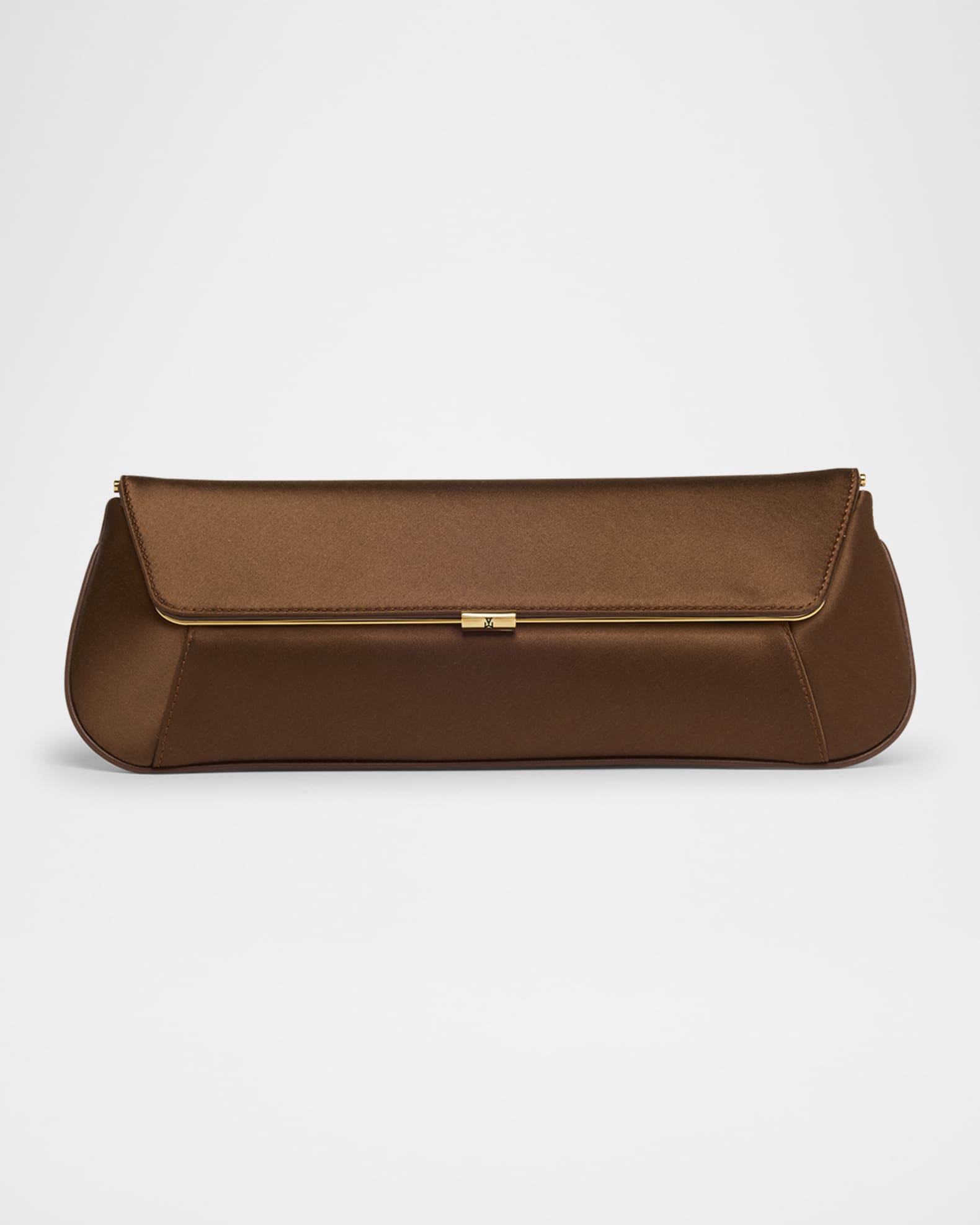 Ami Framed Satin Clutch Bag 0