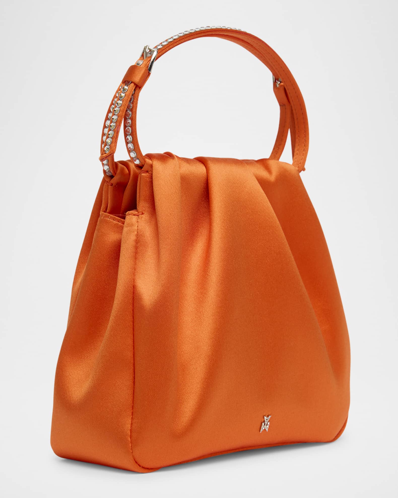 Vittoria Crystal Satin Bucket Bag 1