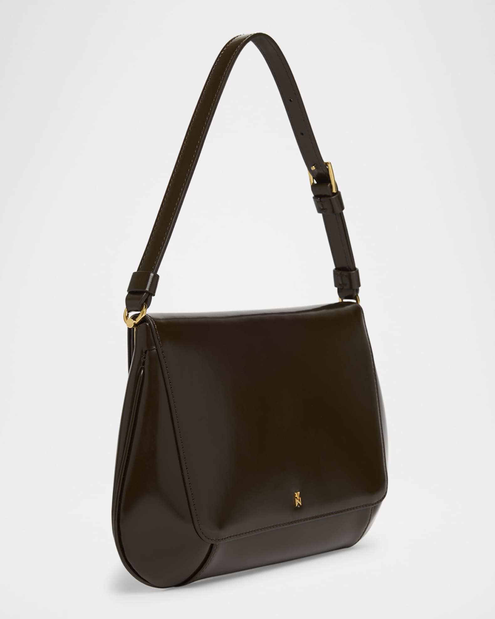 Ami Framed Leather Shoulder Bag 1