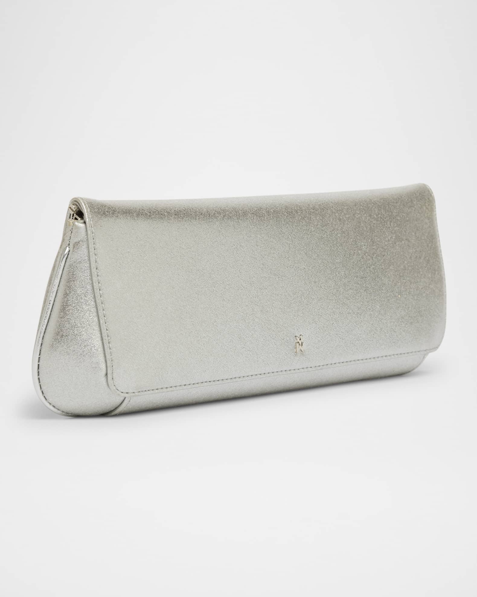 Ami Framed Metallic Clutch Bag 1