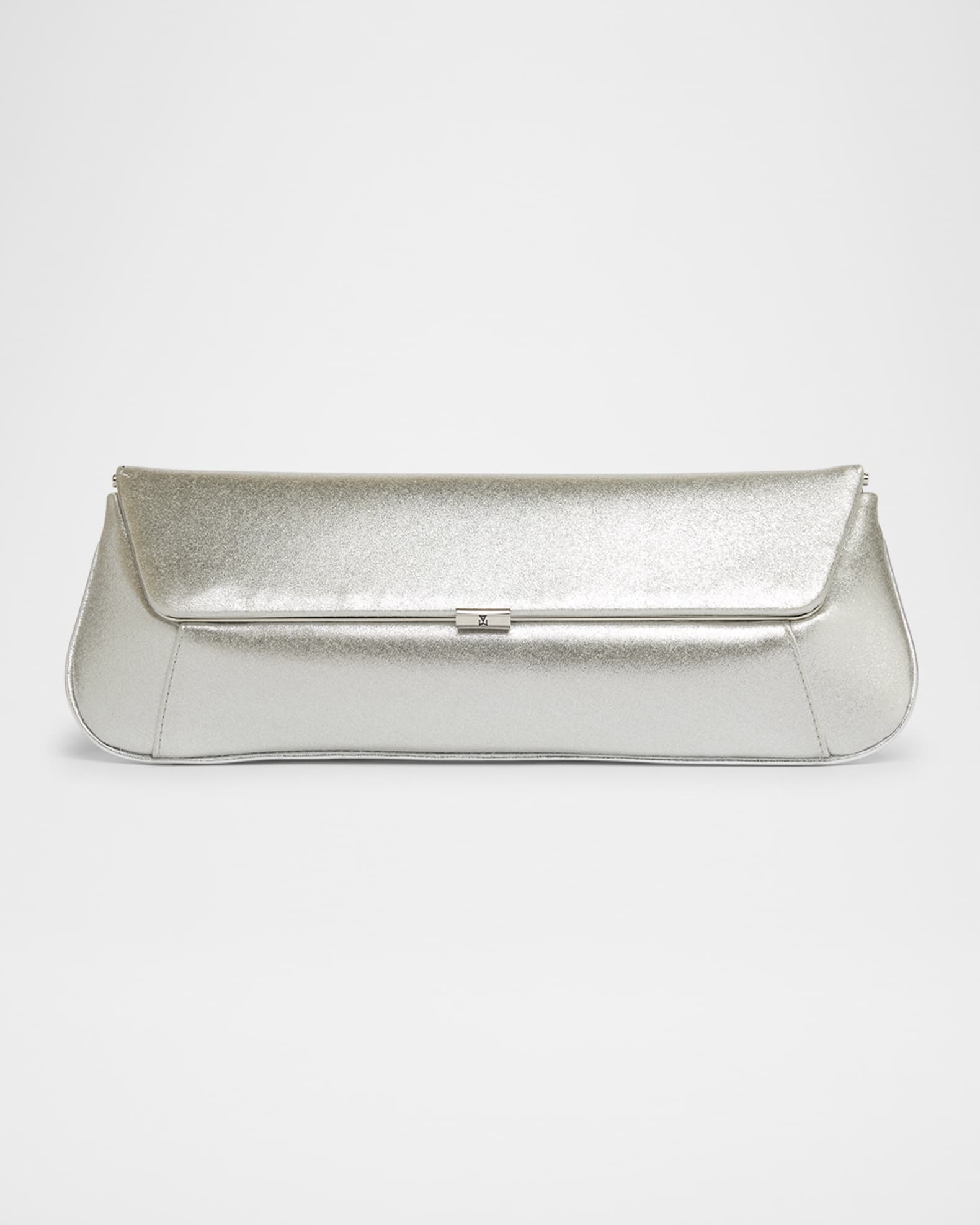 Ami Framed Metallic Clutch Bag 0
