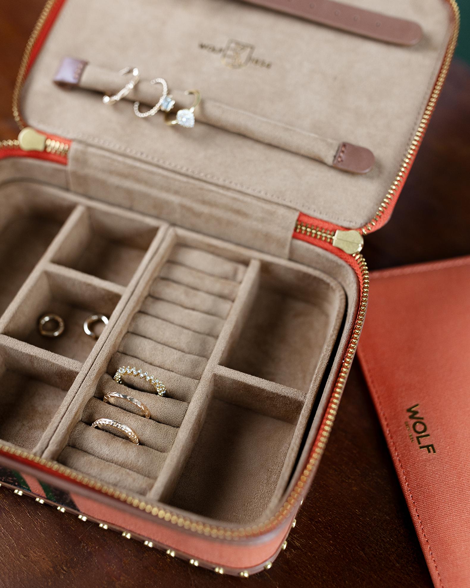 WOLF Ida Travel Zip Jewelry Case | Neiman Marcus