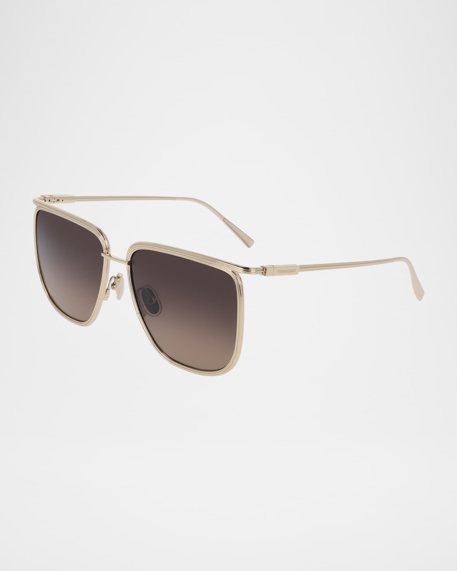 Rectangle Metal Sunglasses