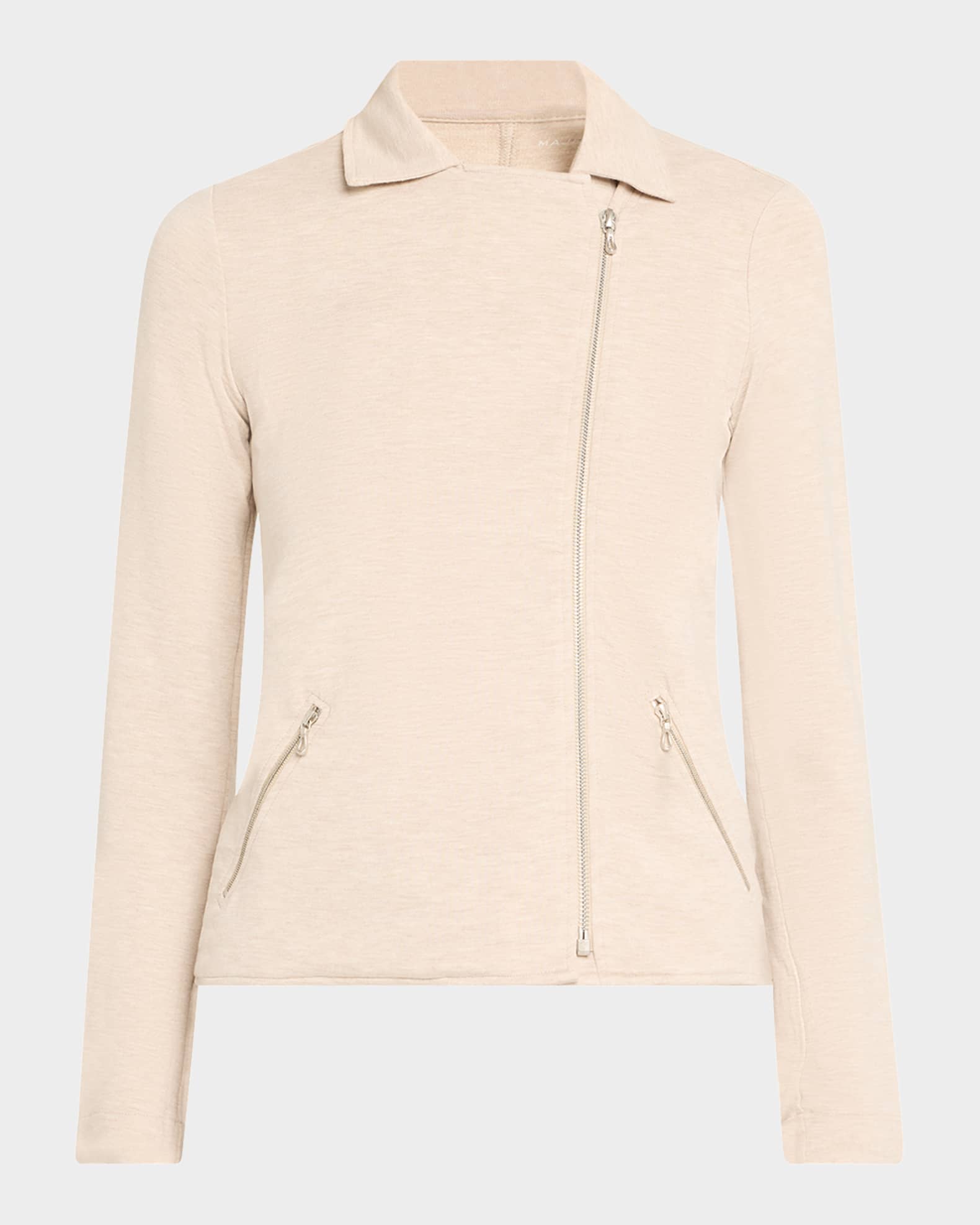 Zip-Front French Terry Moto Jacket 0