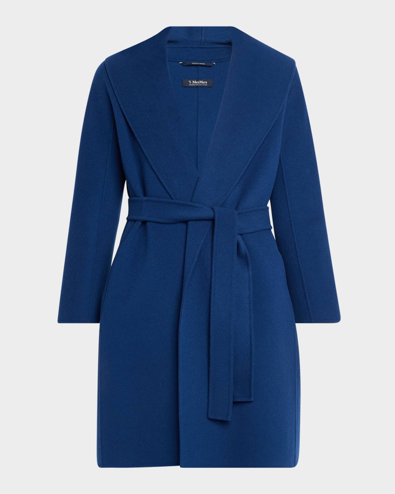 Messi Wool Belted Wrap Coat 0