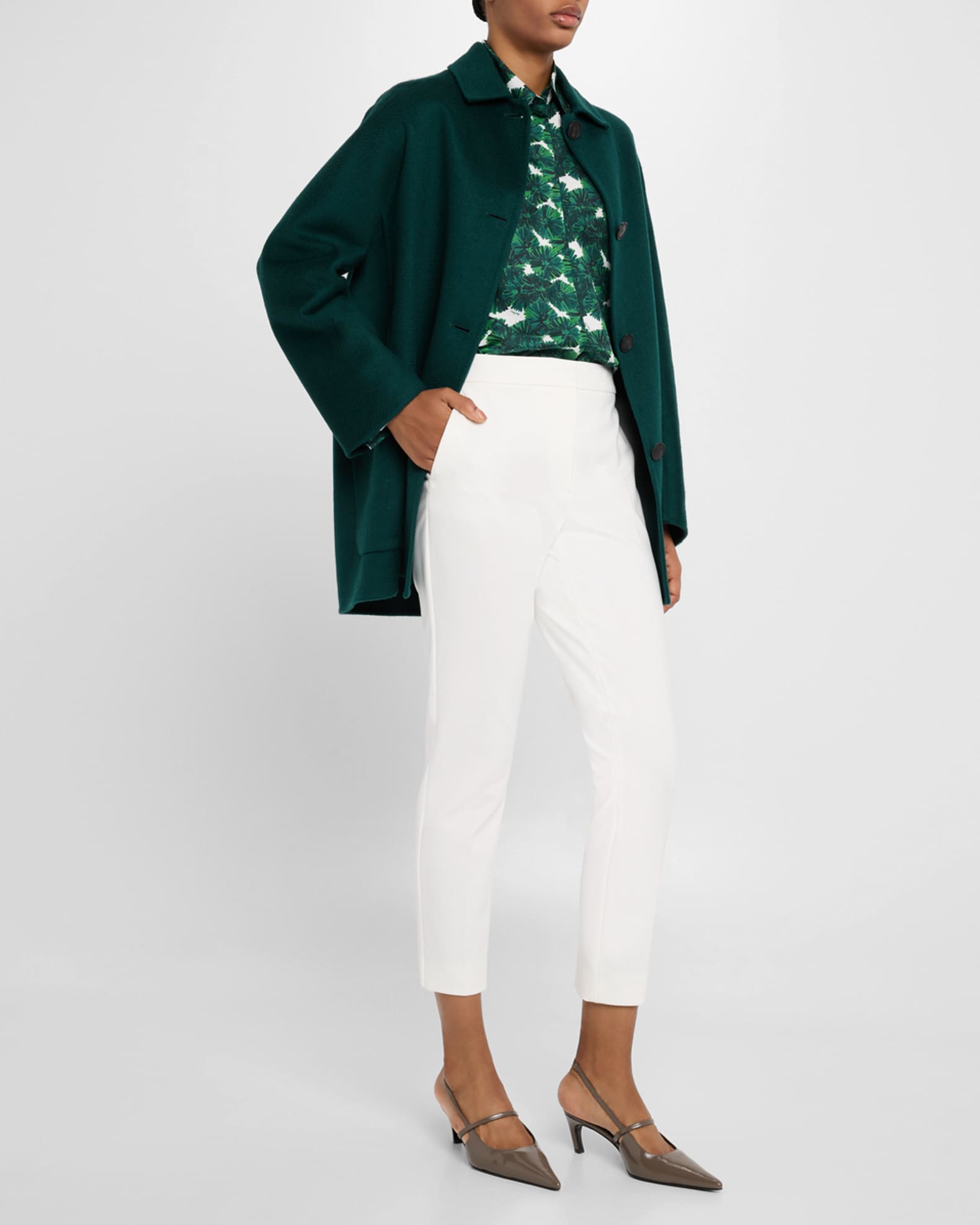 Lembi Single-Breasted Cashmere Coat 1