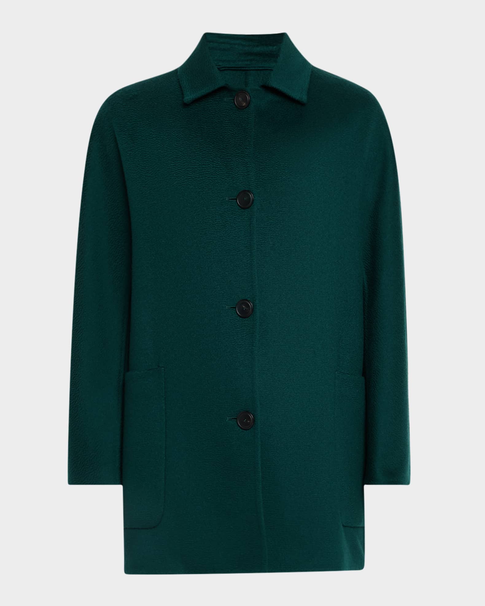 Lembi Single-Breasted Cashmere Coat 0