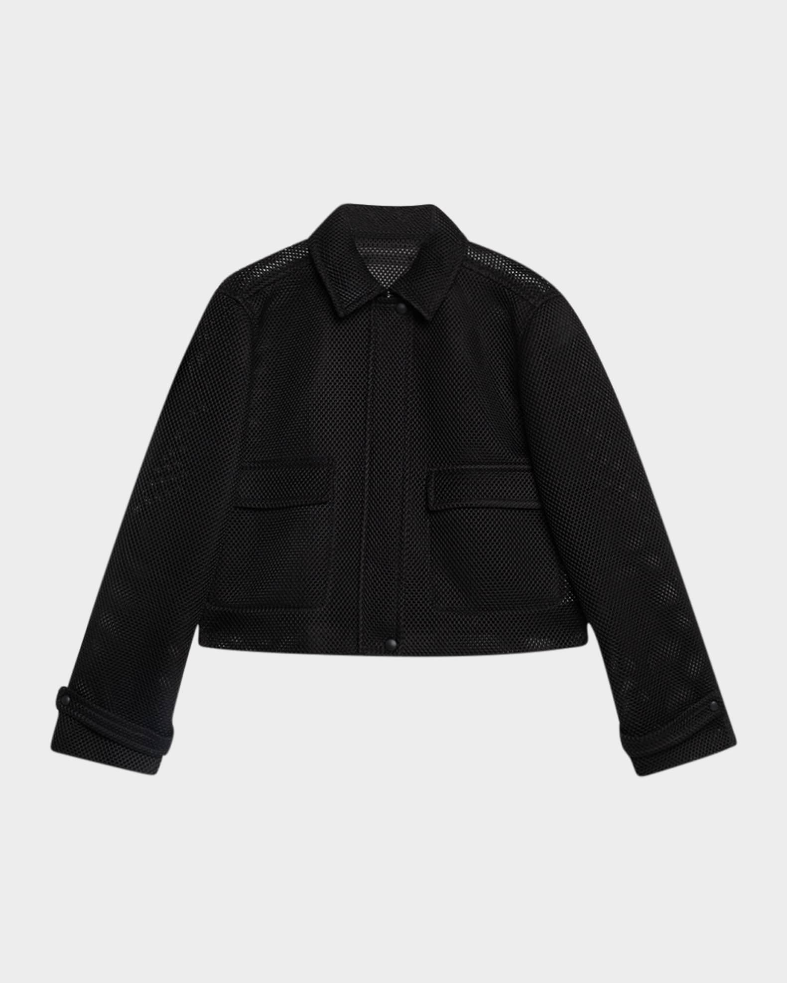 MAX MARA マックスマーラ Strenna メッシュジップジャケット Max Mara Strenna Mesh Zip Jacket | Neiman Marcus