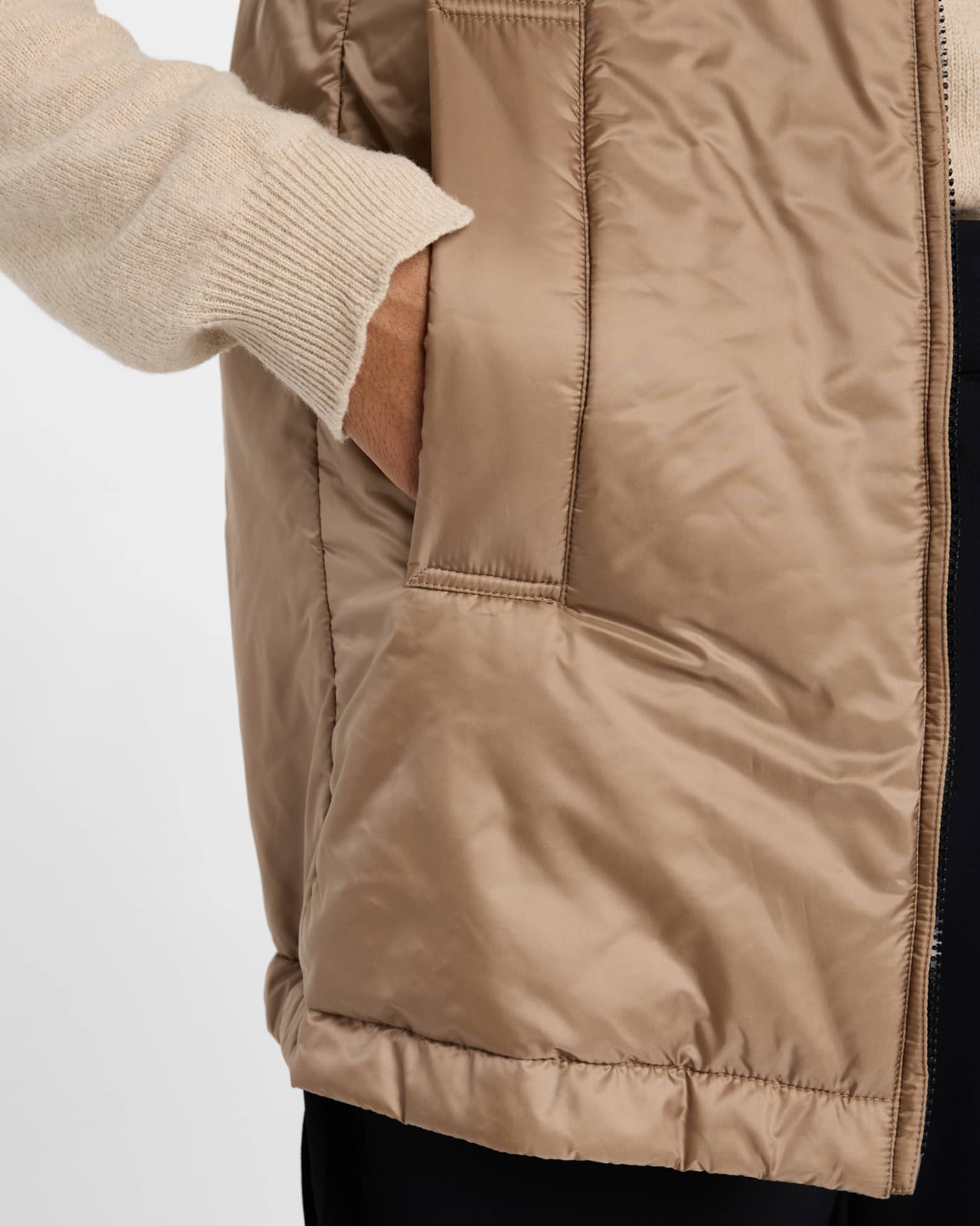 MAX MARA｜VESTS (GREENVEST (29296044 009 / 29296044600 0 Max Mara Greenve Padded Vest | Neiman Marcus