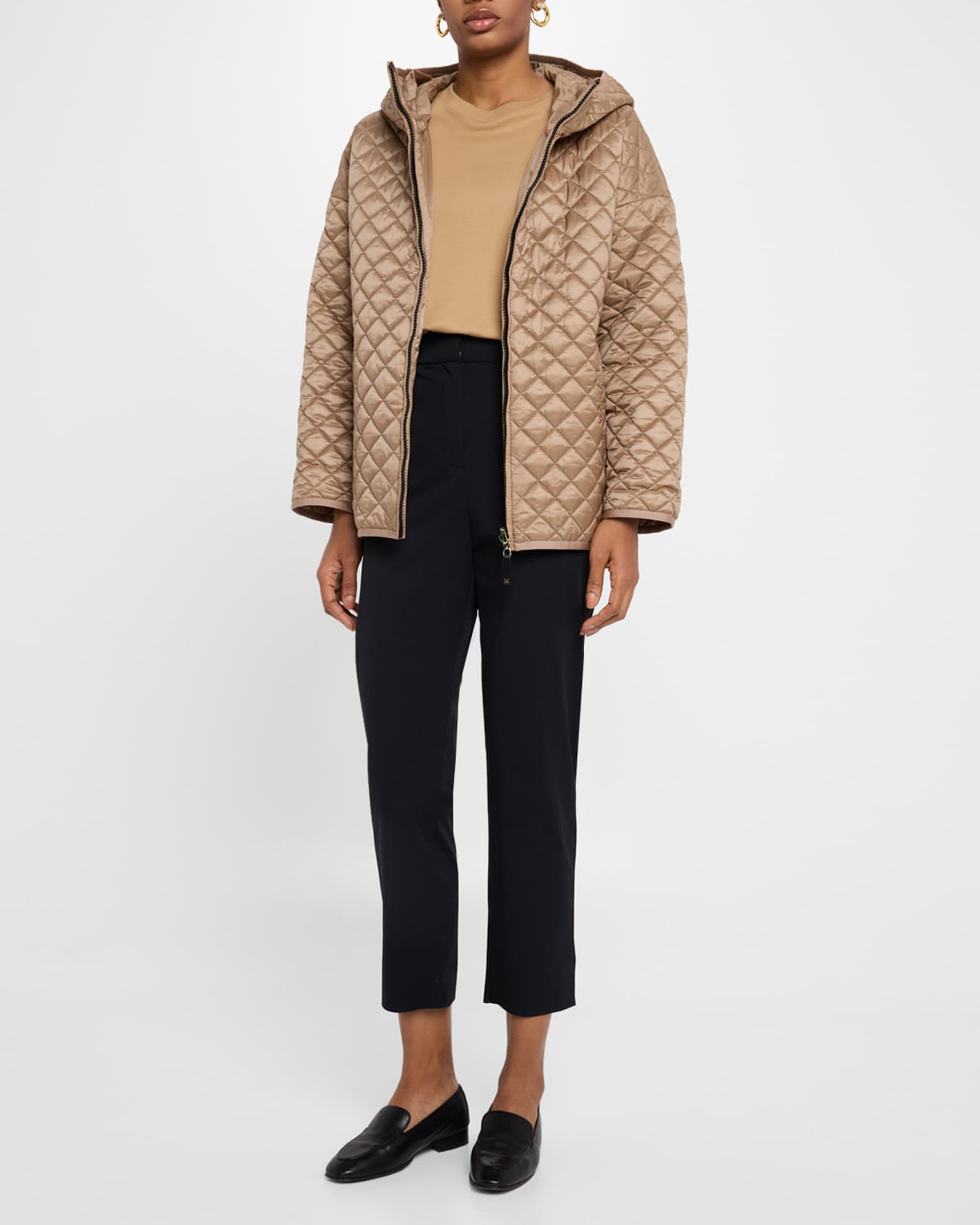 Leo Quilted Hooded Zip Jacket 1