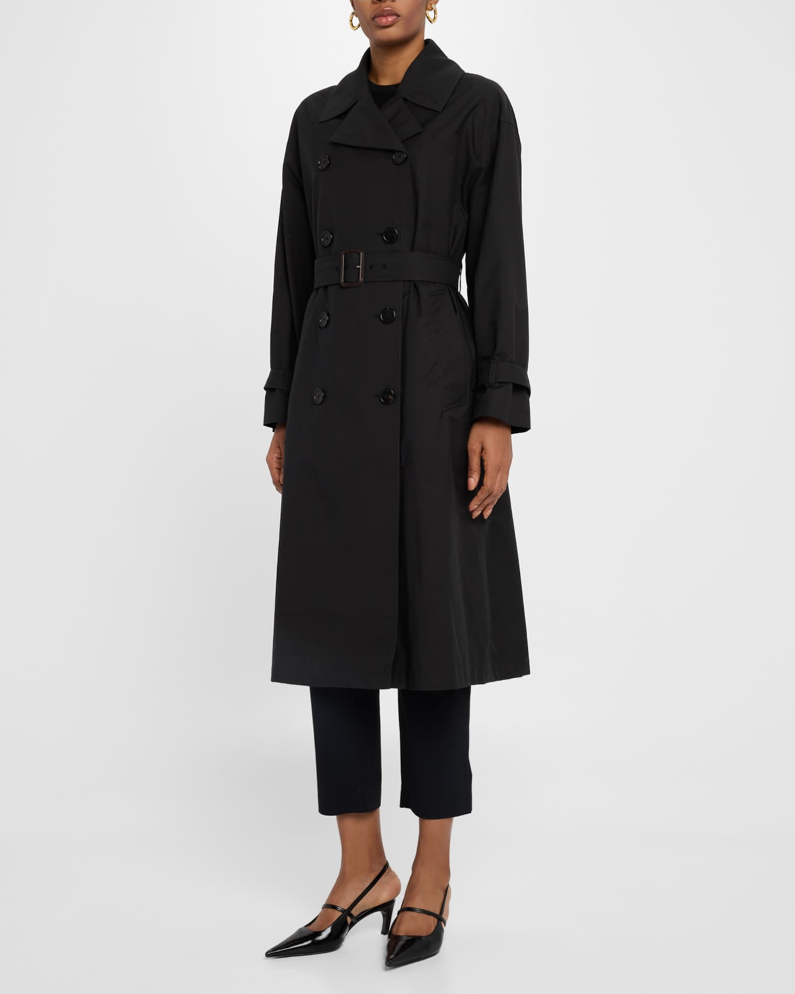 Fiorito Belted Double-Breasted Trench Coat 1