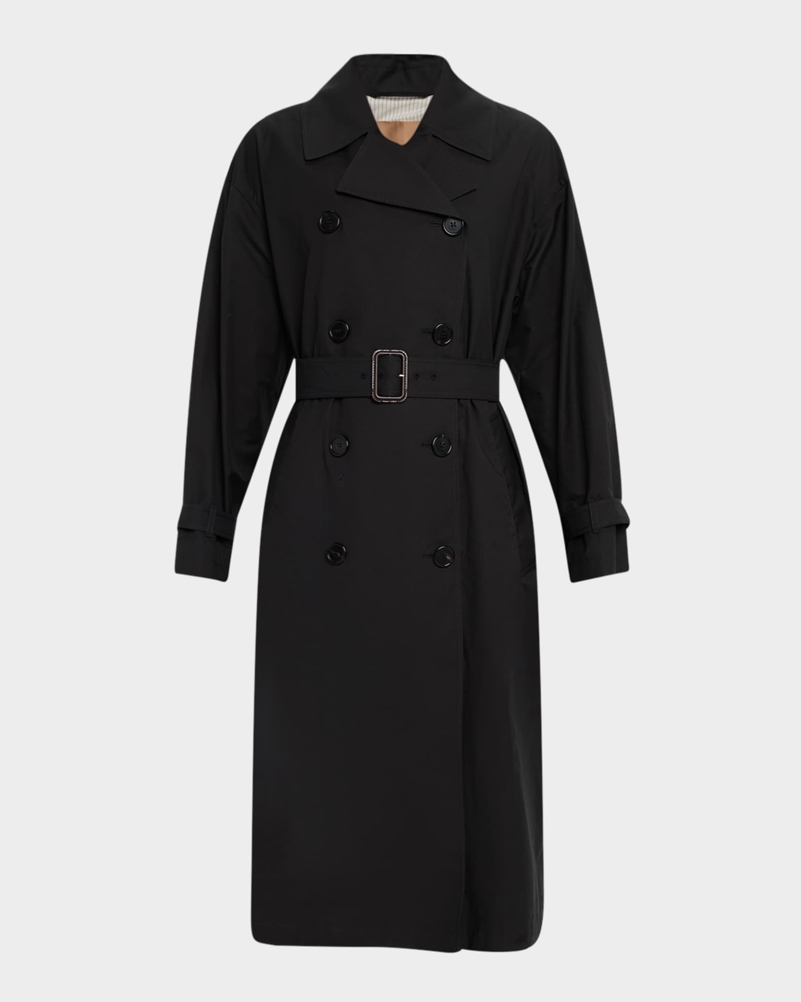 Fiorito Belted Double-Breasted Trench Coat 0