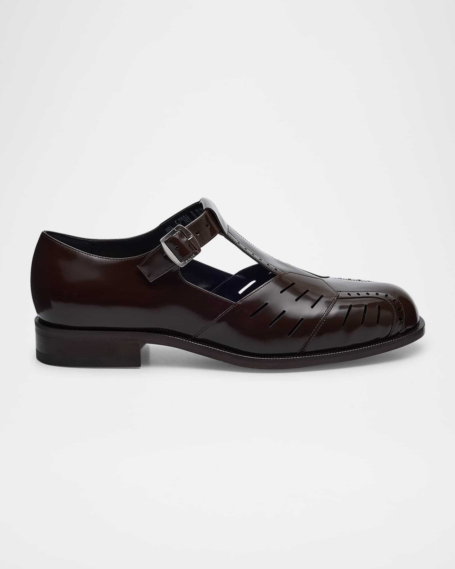 Men's Spiegel Leather T-Strap Mary Jane Shoes 0