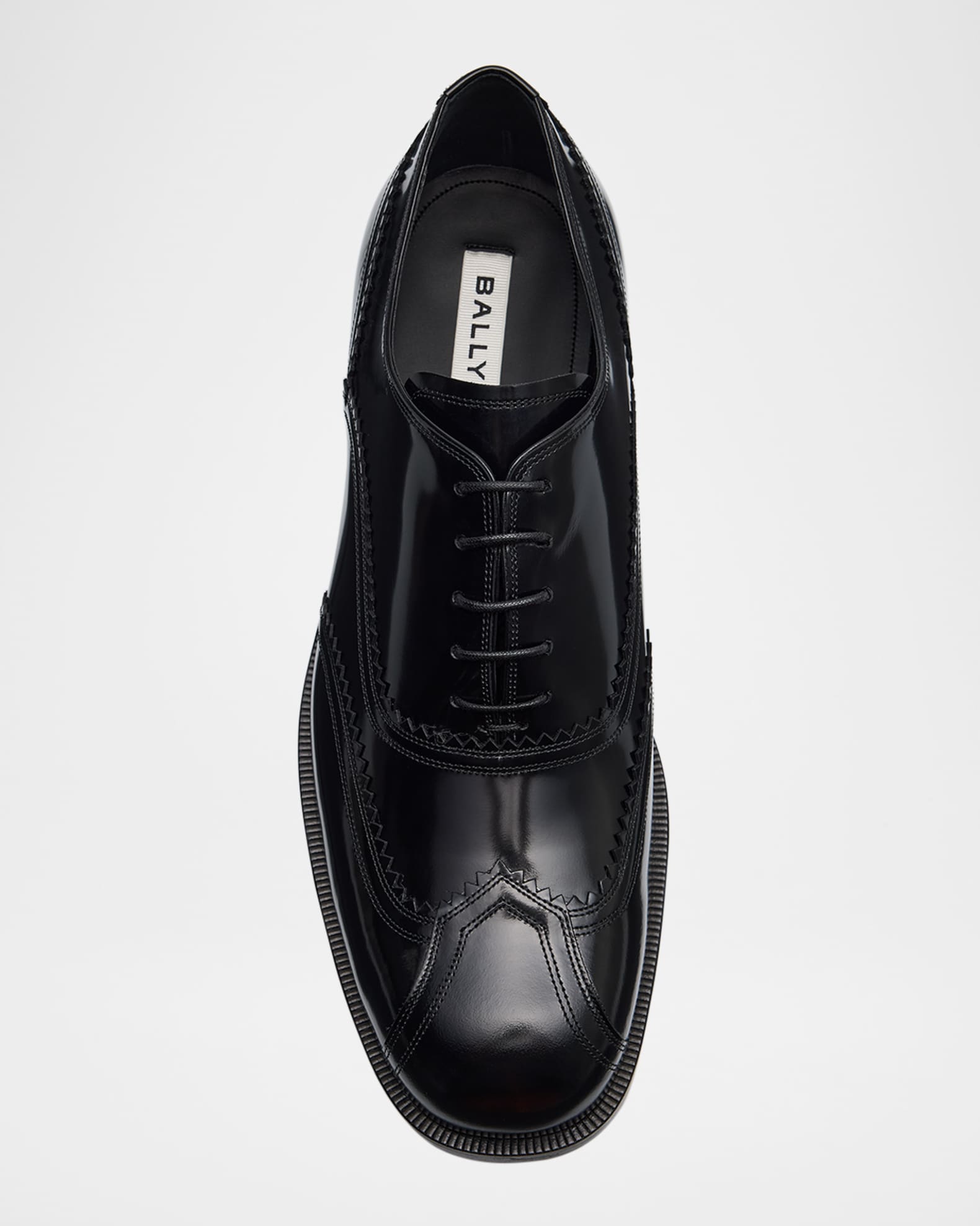 BALLY黒レザーシューズsize6.5 極美品】BALLY バリー 高級 レザースニーカー 黒 ブラック 本革