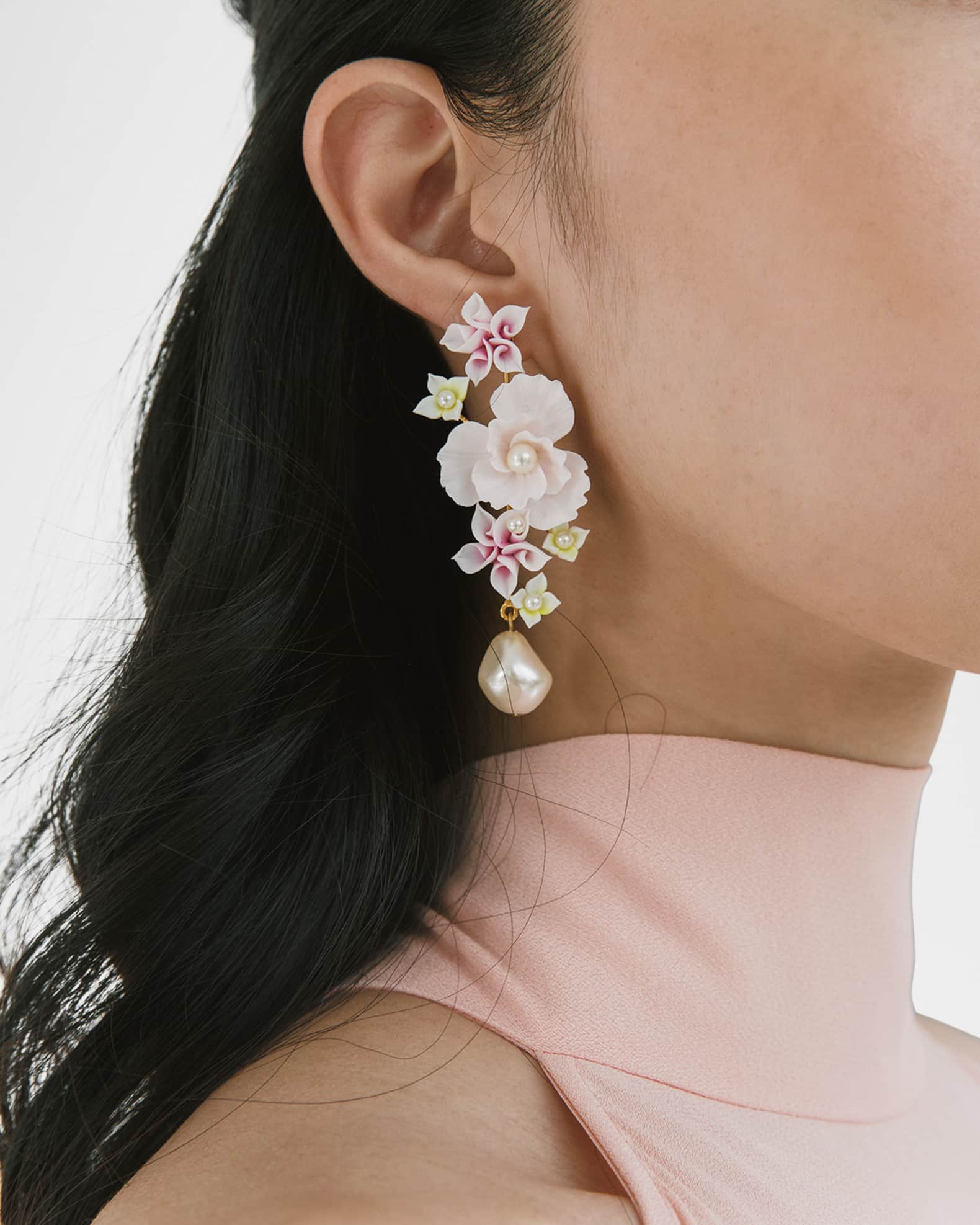 JENNIFER BEHR フラワーデザインピアス Jennifer Behr Patresa Statement Earrings | Neiman Marcus